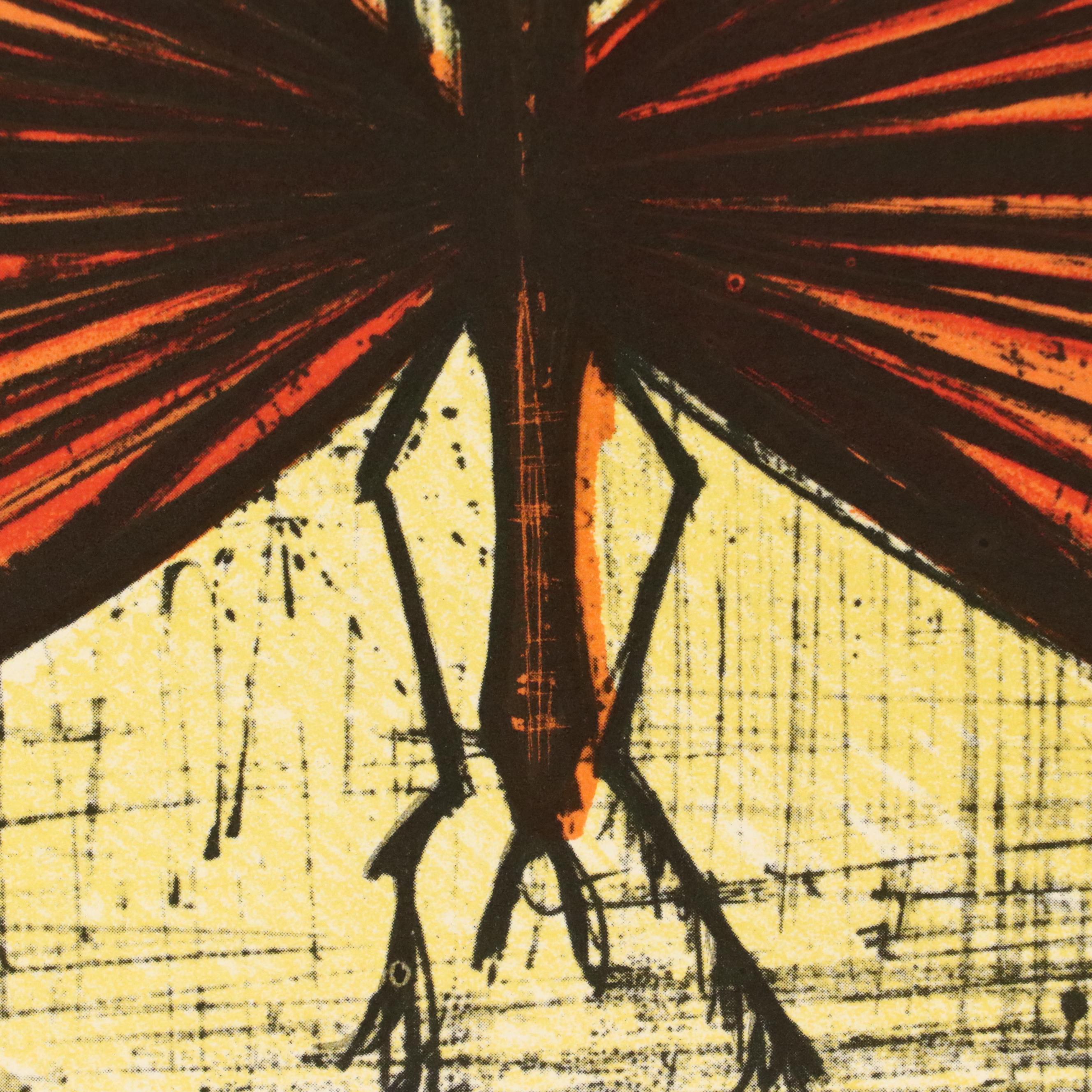 After Bernard Buffet Lithograph Bookplates of Insects, Circa 1967