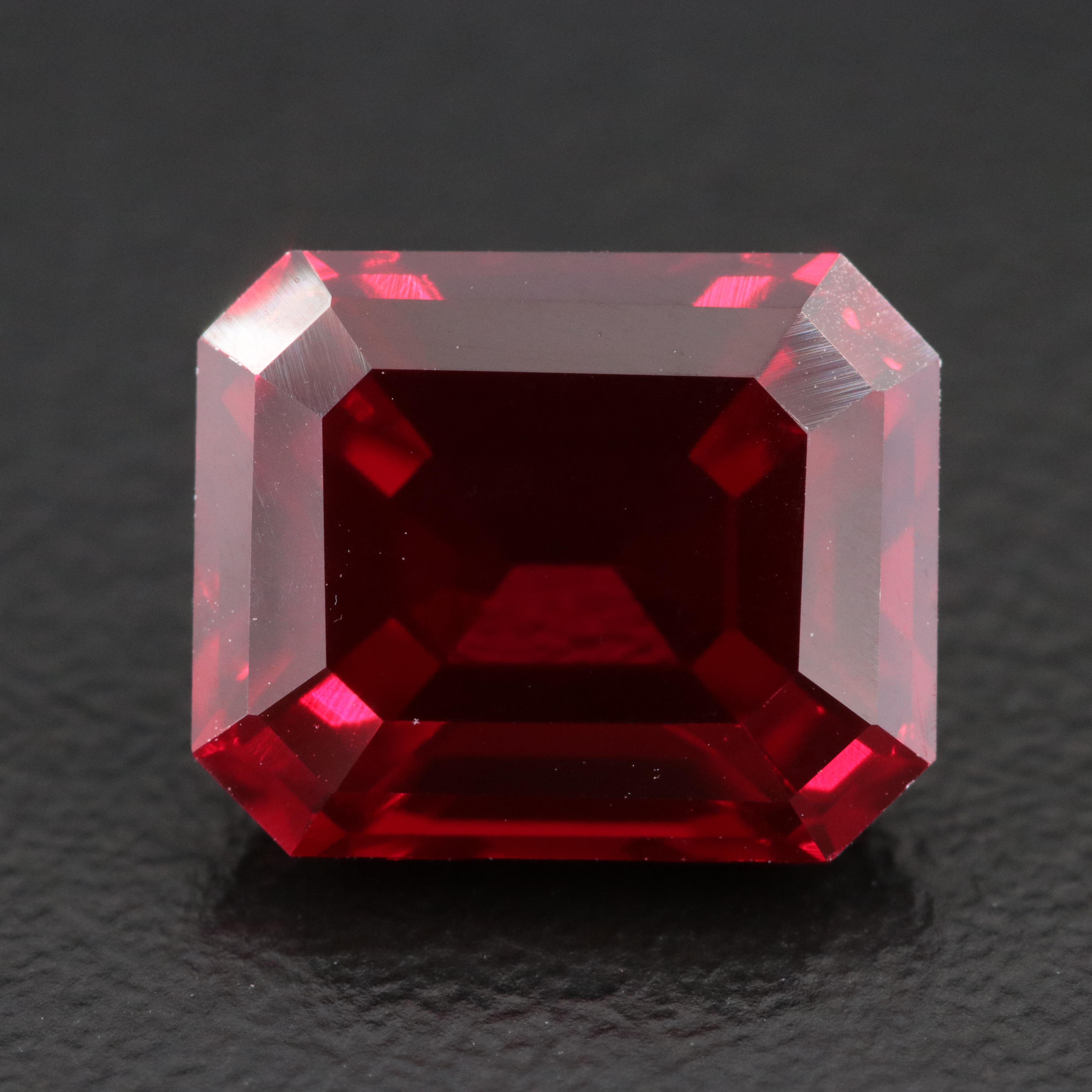 Loose 6.52 CT Lab Grown Ruby