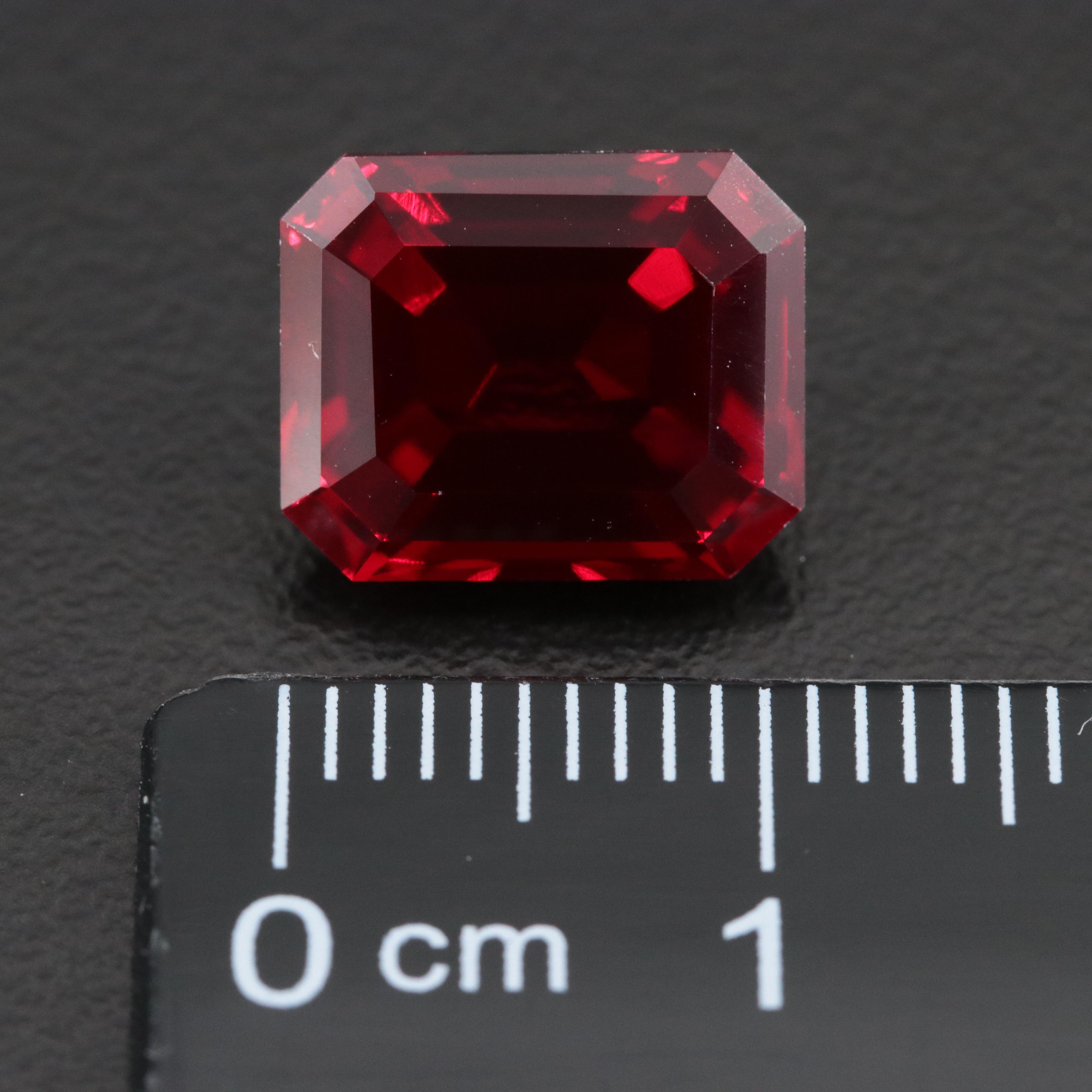 Loose 6.52 CT Lab Grown Ruby