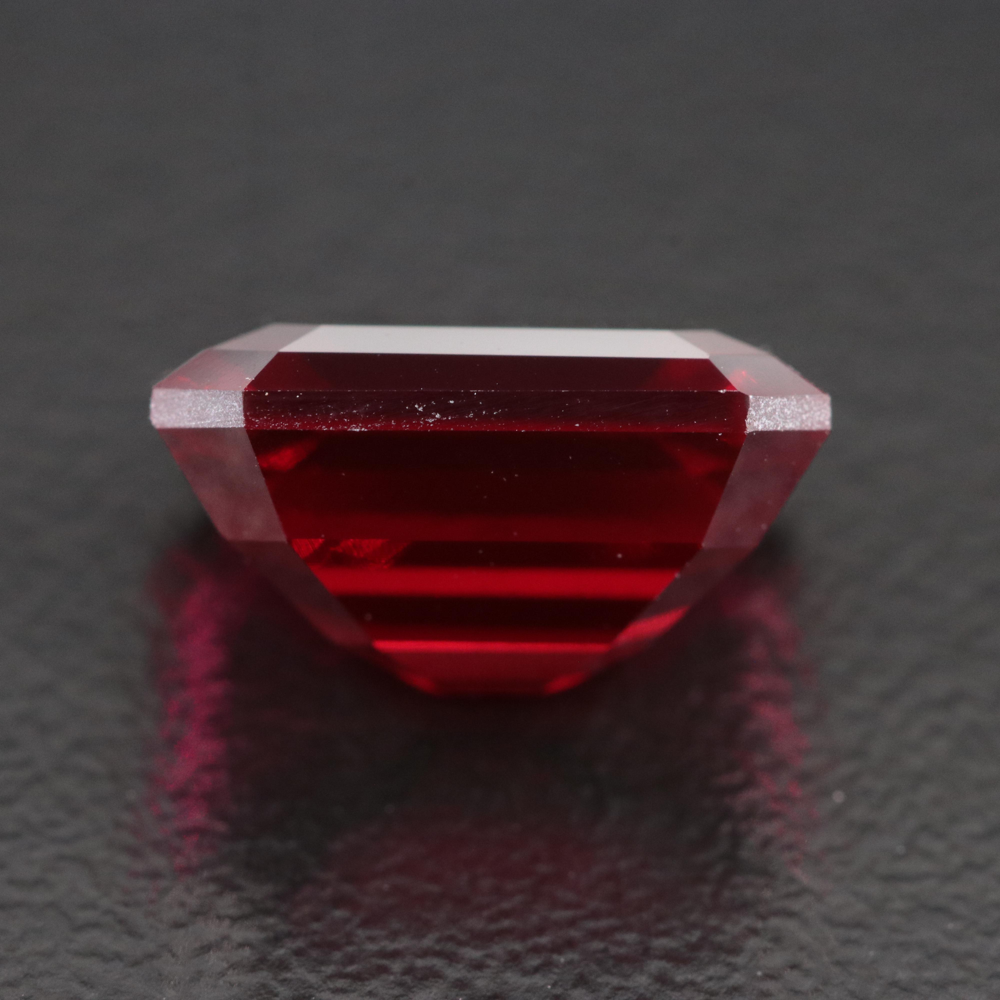 Loose 6.52 CT Lab Grown Ruby