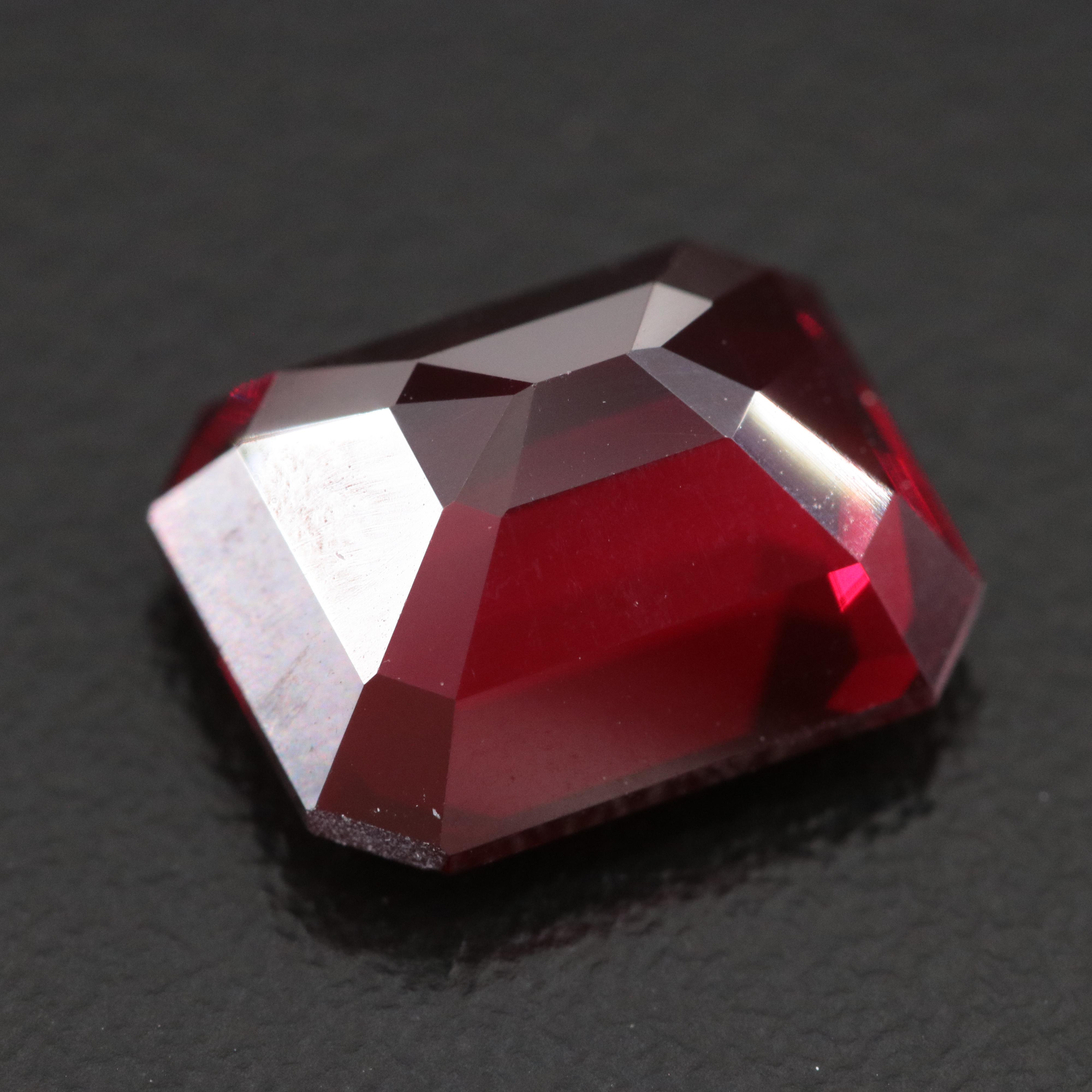 Loose 6.52 CT Lab Grown Ruby