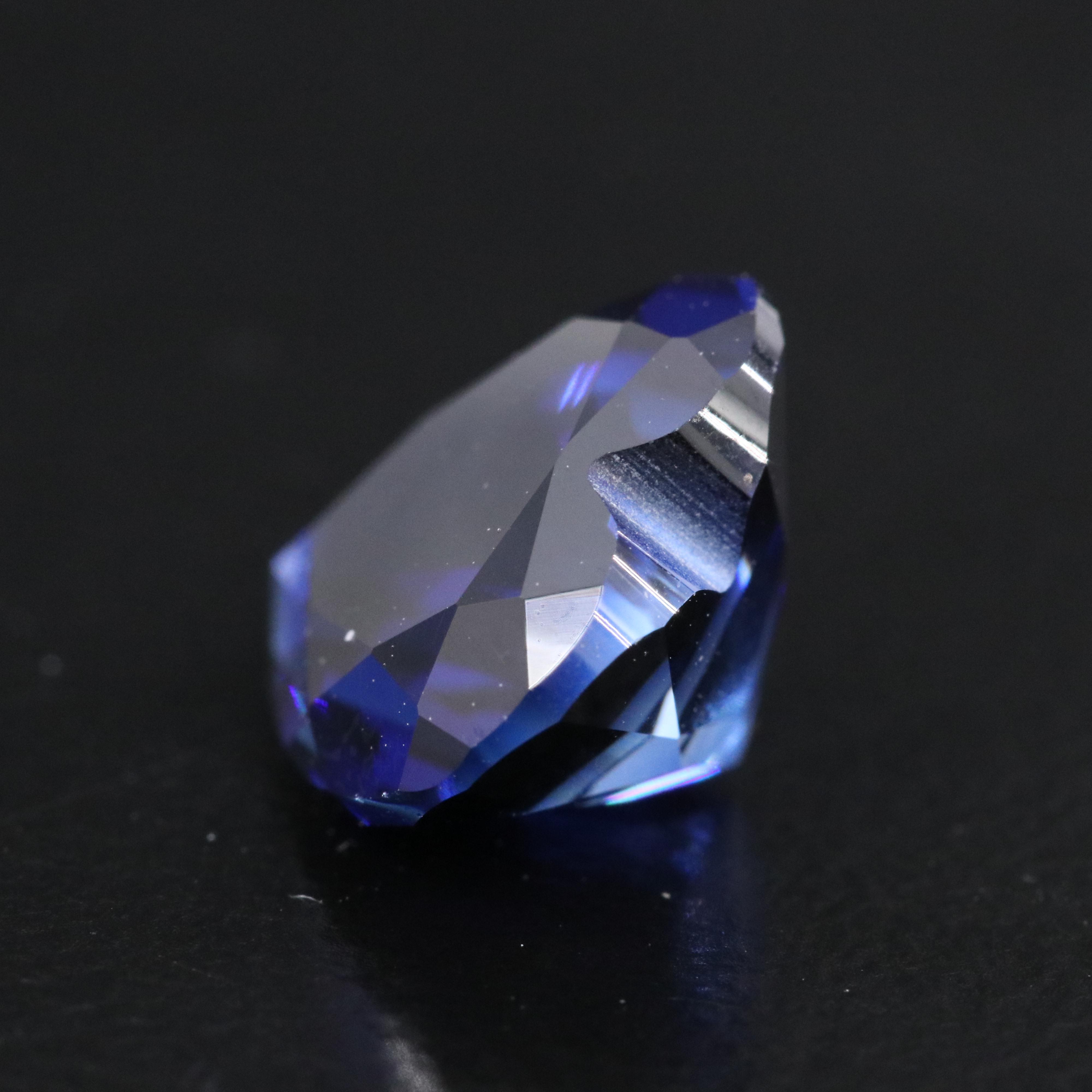 Loose 4.58 CT Lab Grown Sapphire