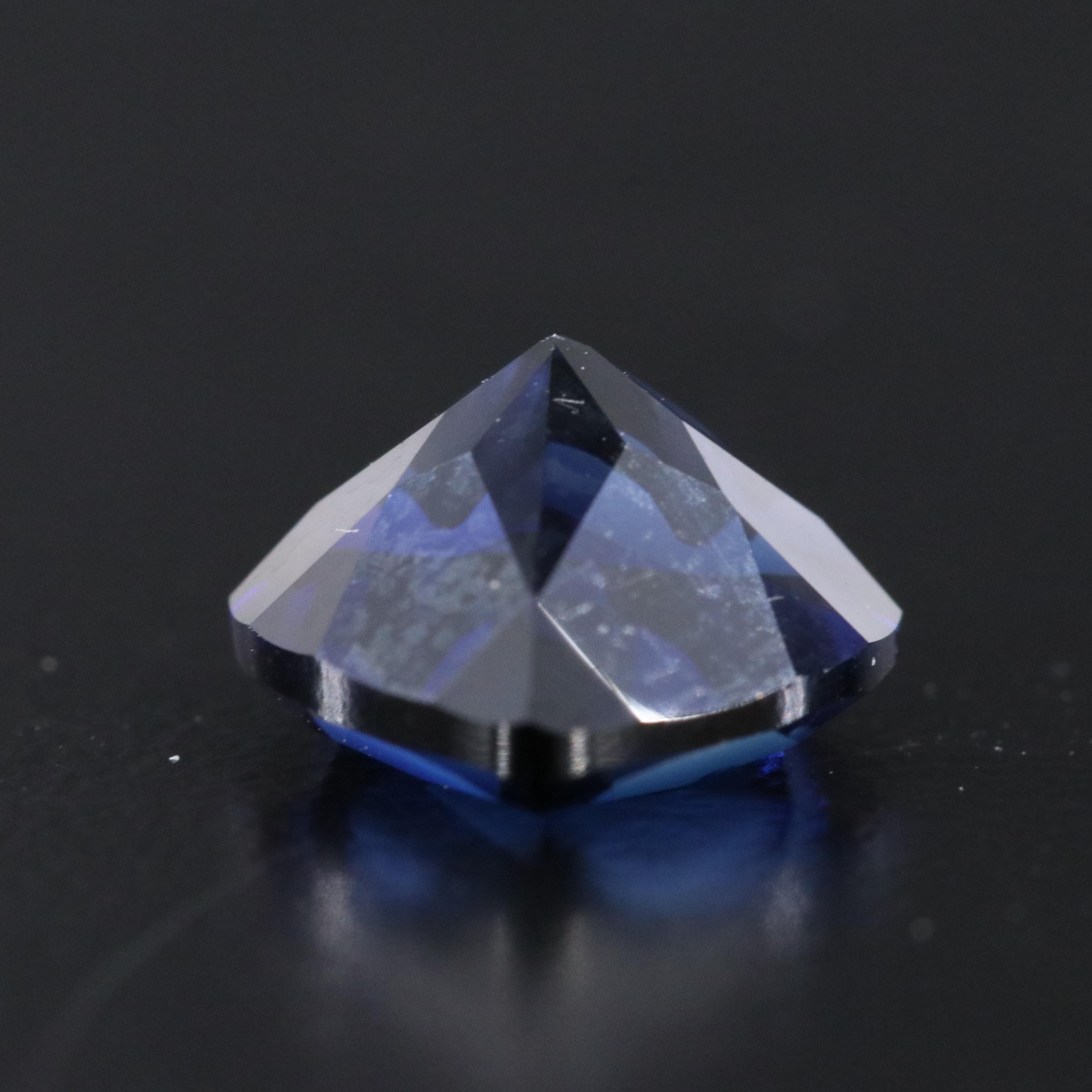Loose 4.58 CT Lab Grown Sapphire
