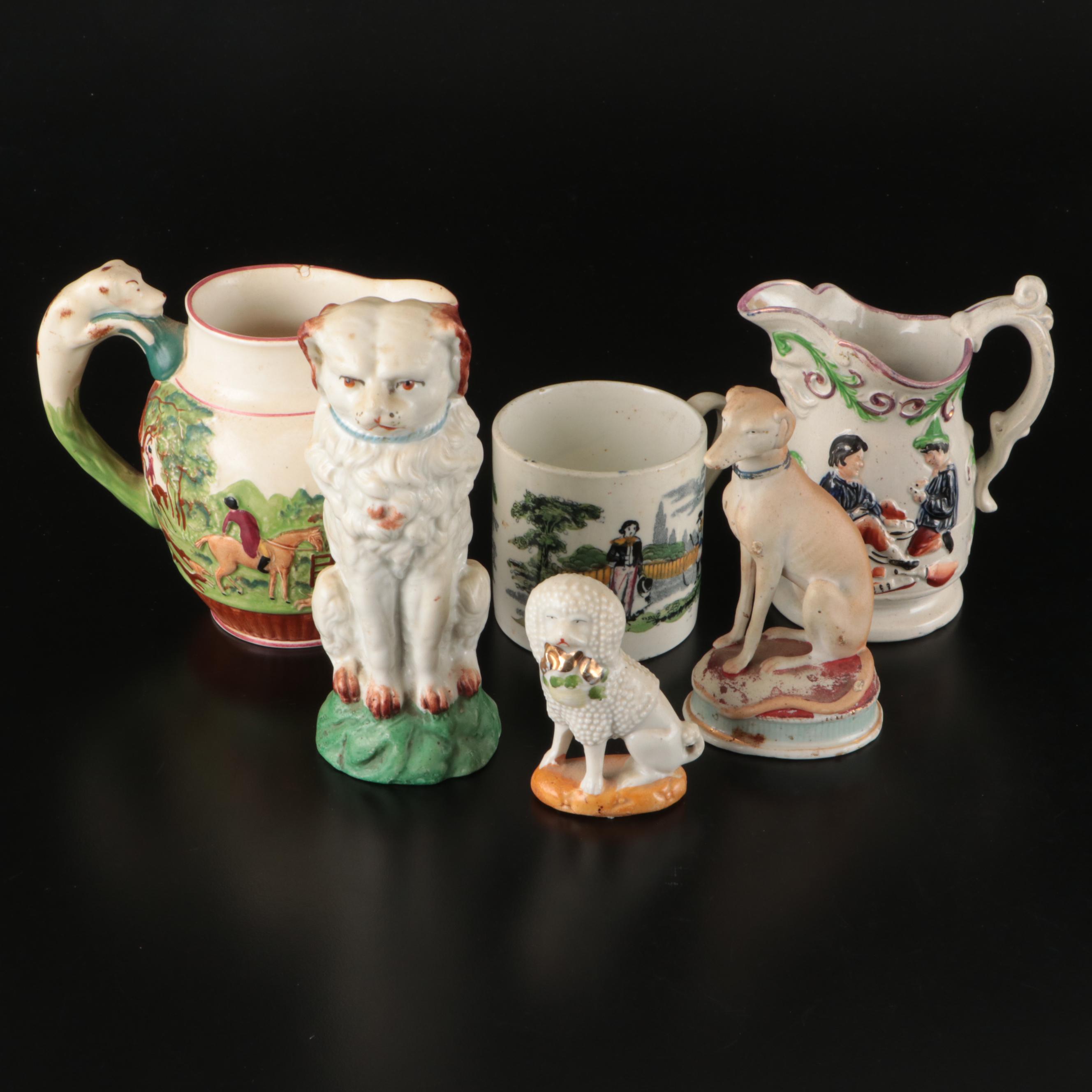 Wedgwood Dye Ken John Peel Hunt with Other Pitcher and Décor