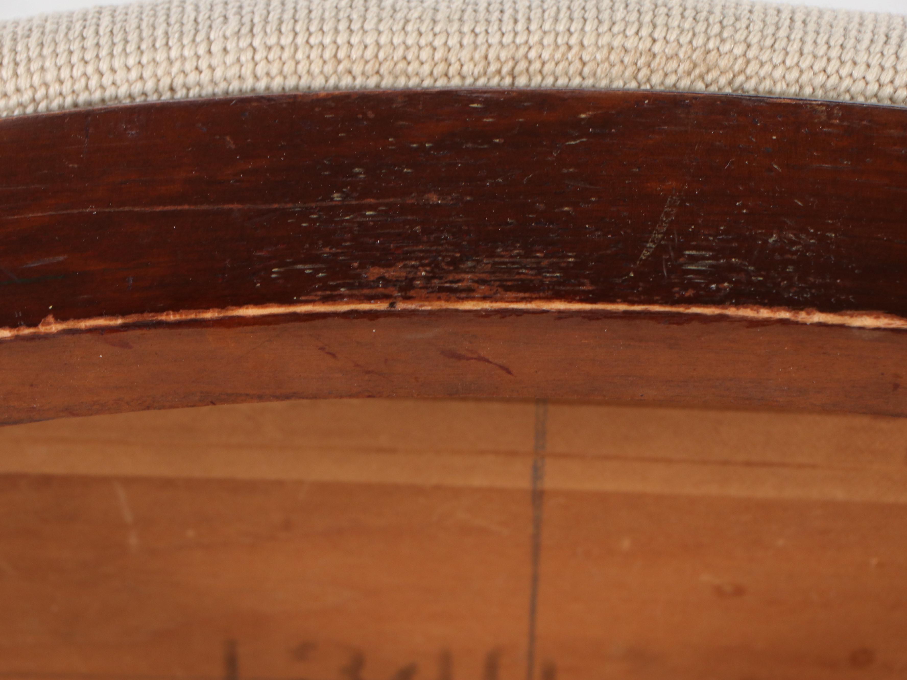 Floral Needlepoint Upholstered Foot Stools