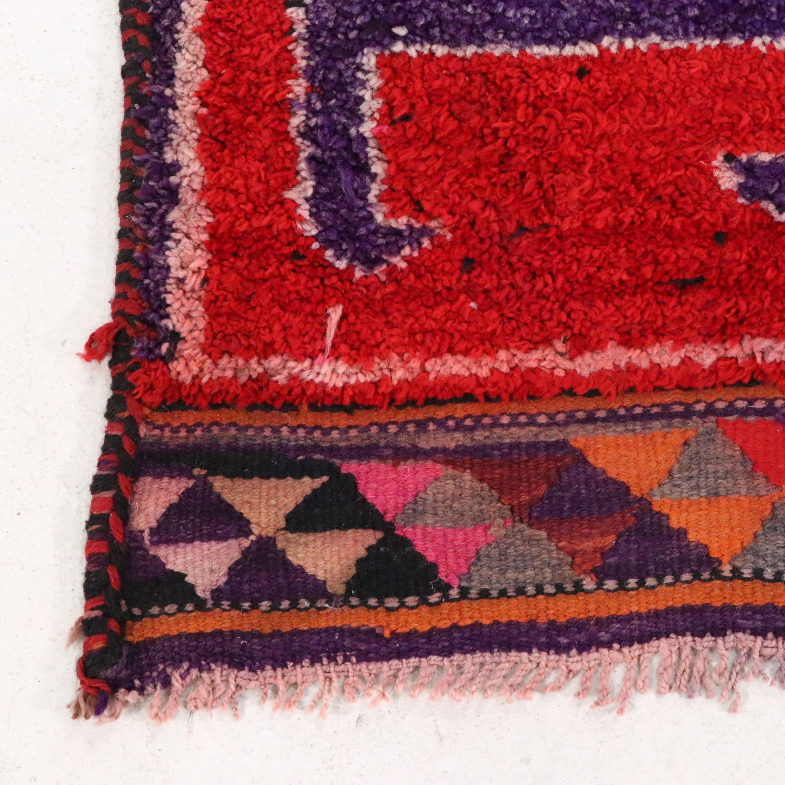 3'4 x 11'8 Hand-Knotted Moroccan Berber Long Rug