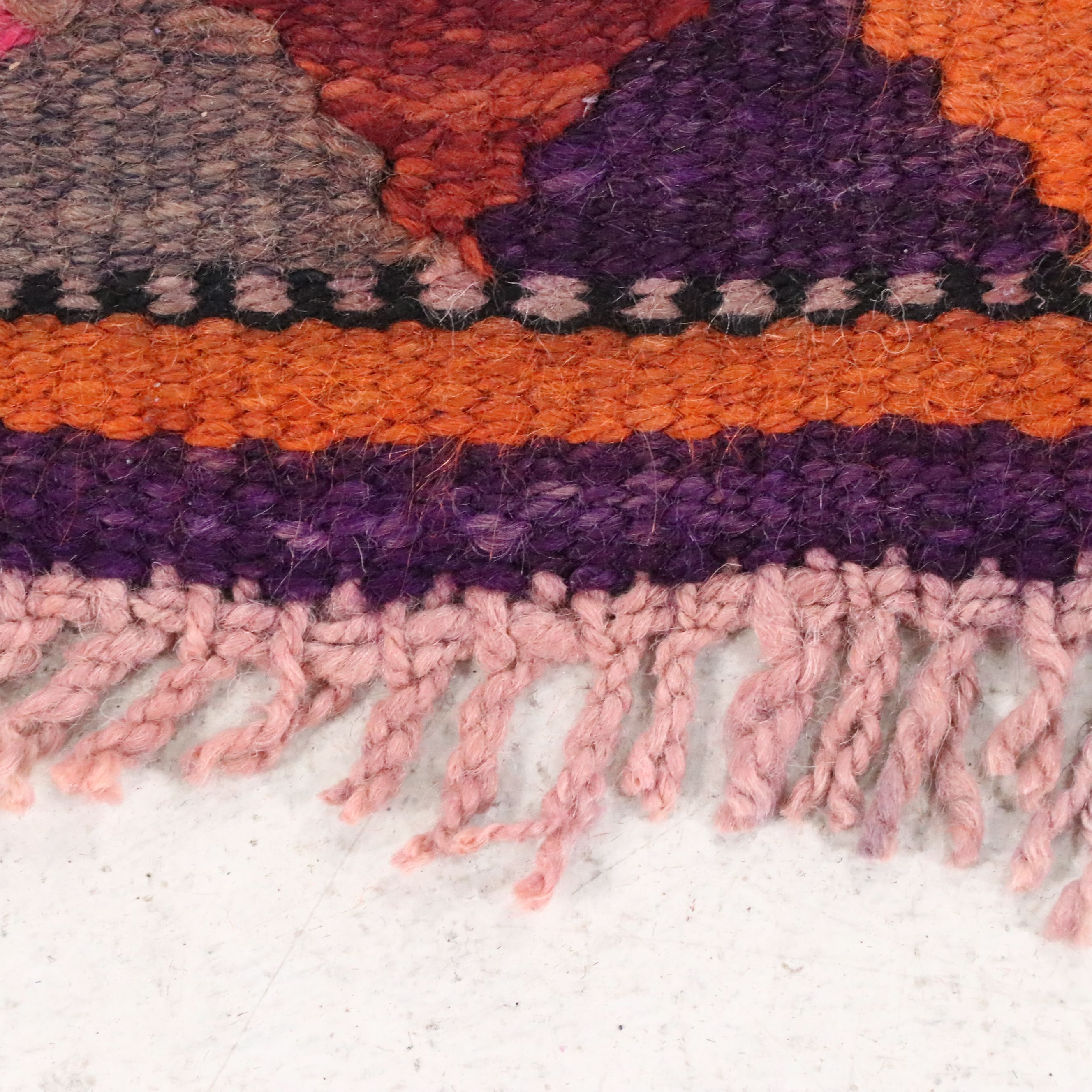 3'4 x 11'8 Hand-Knotted Moroccan Berber Long Rug