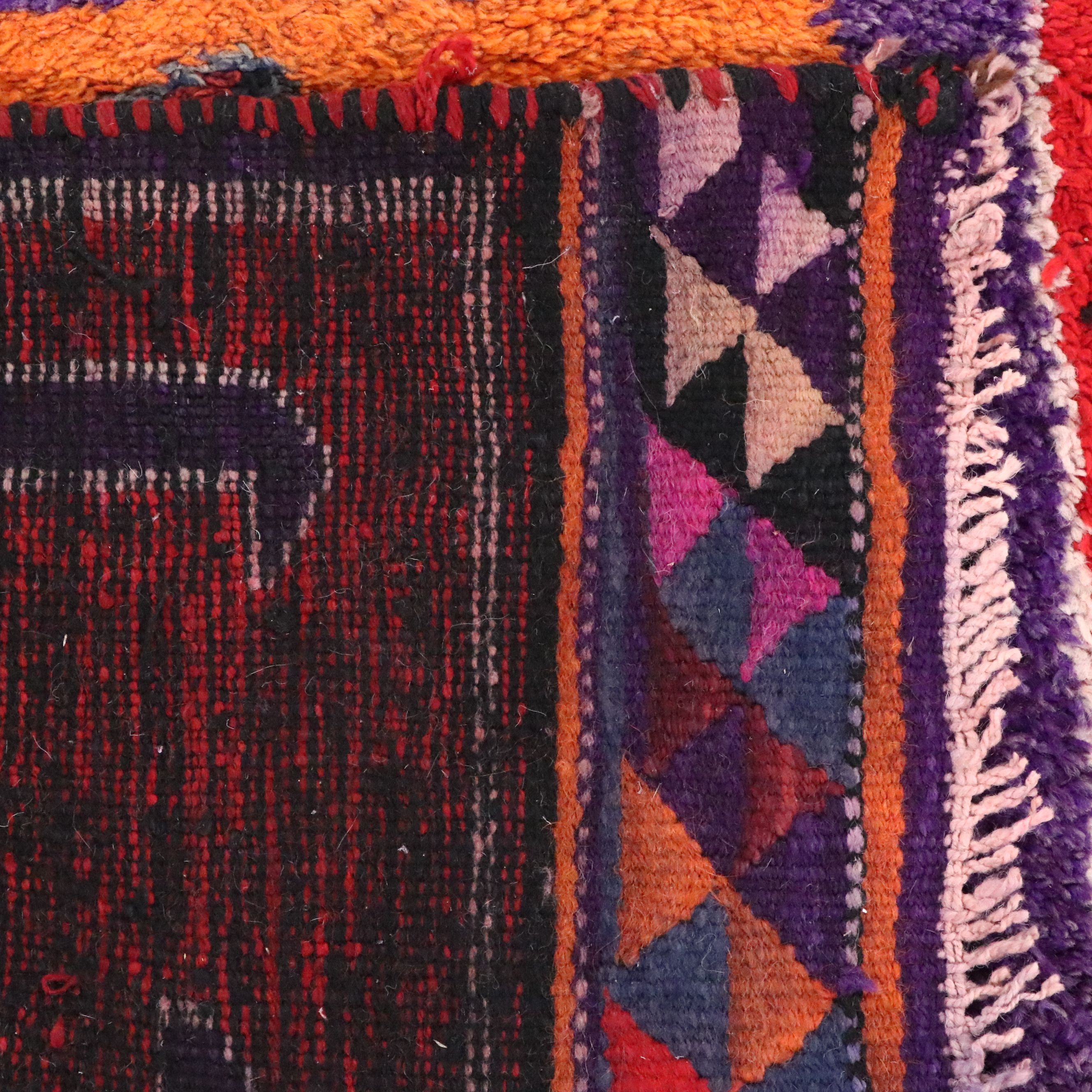 3'4 x 11'8 Hand-Knotted Moroccan Berber Long Rug