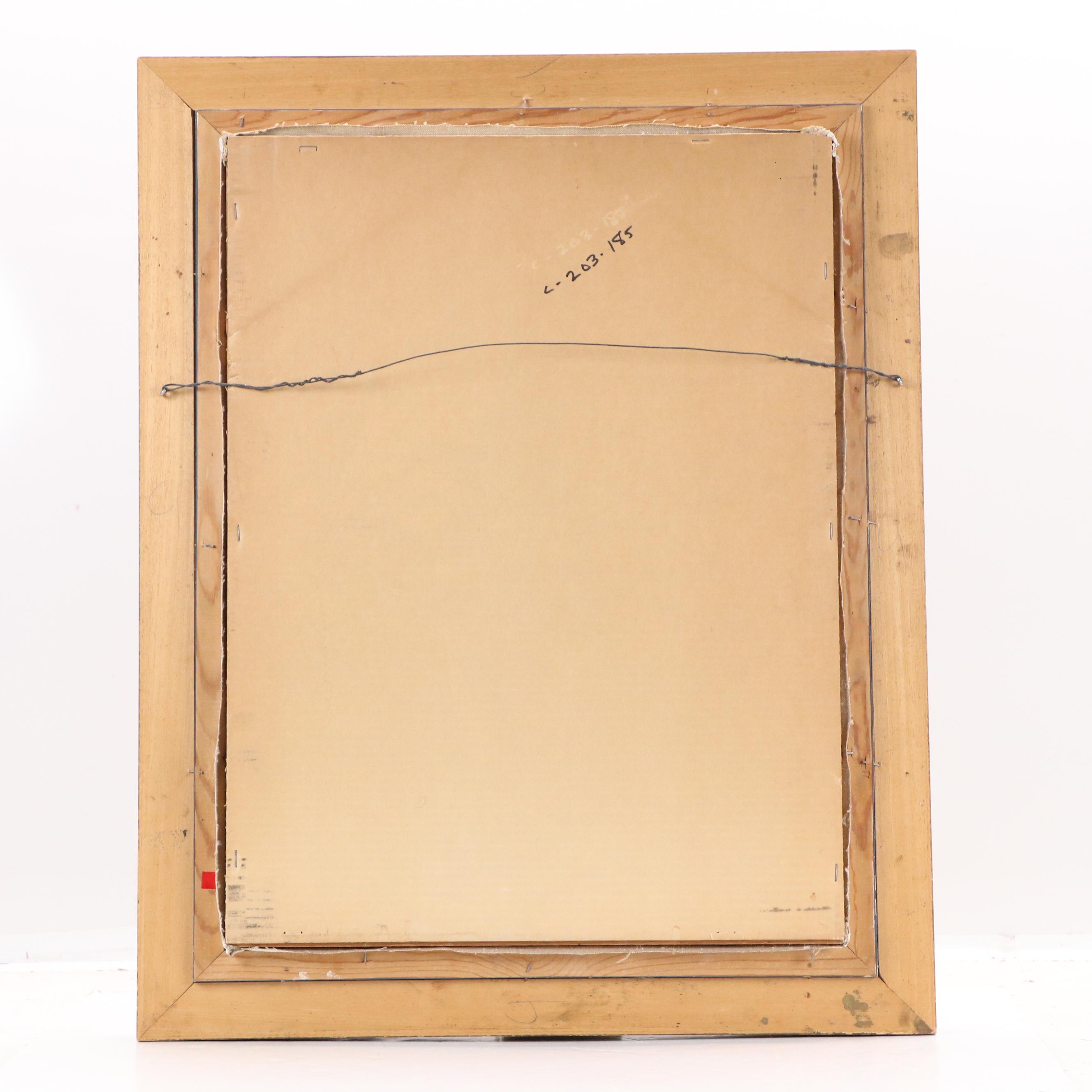 Bill Kufahl Portrait Oil Painting of Young Man in Chair, 1969