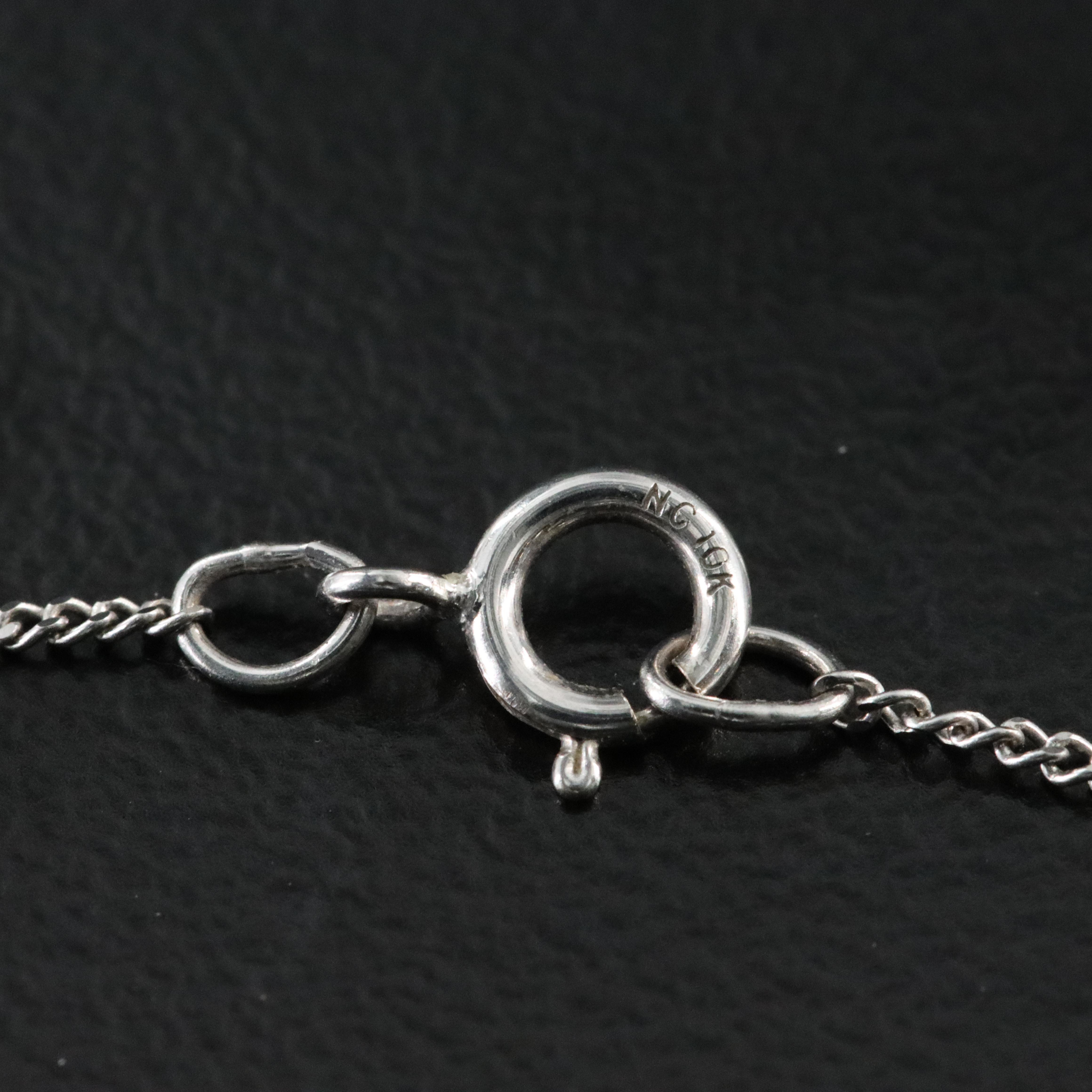 10K 0.46 CT Diamond Solitaire Pendant Necklace