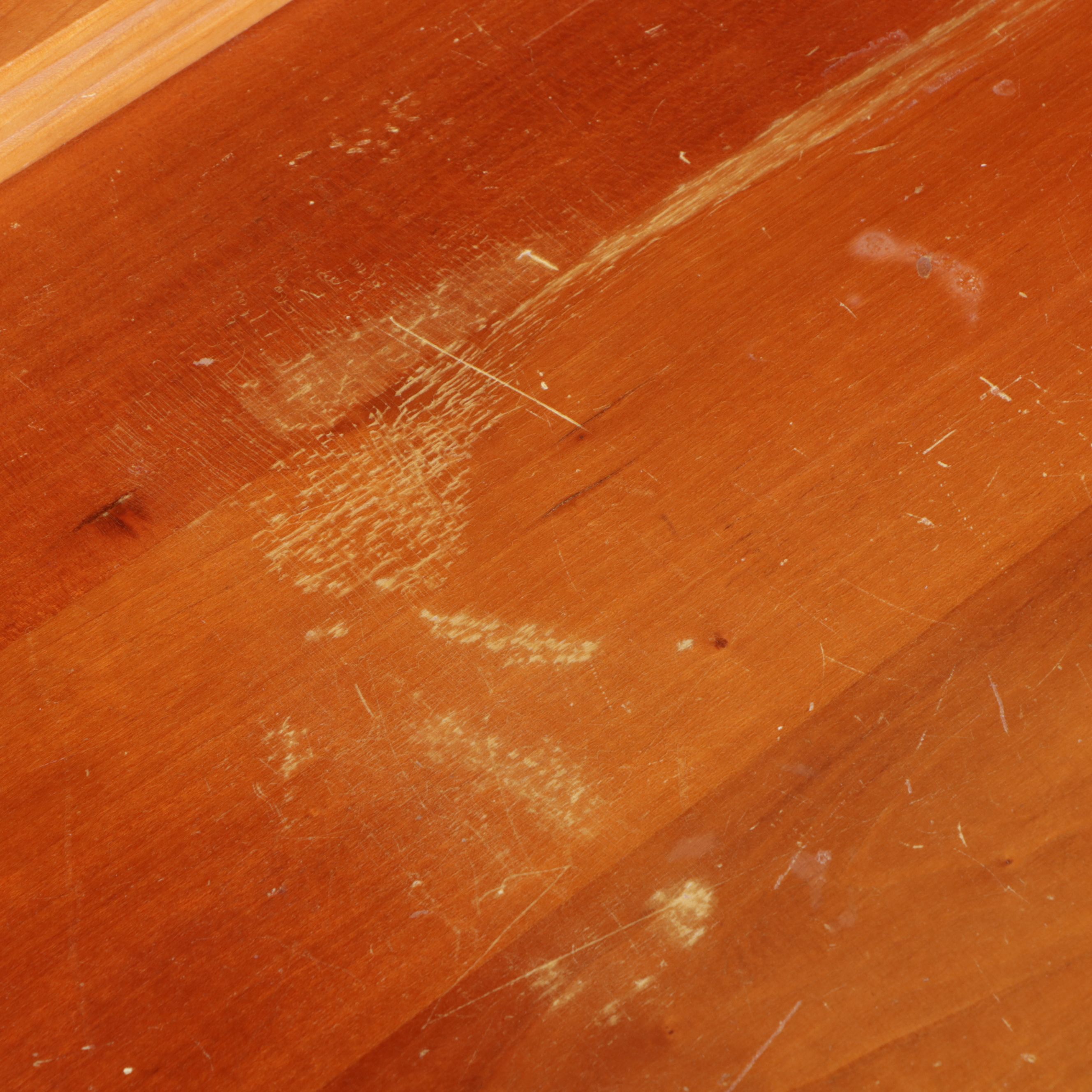 Traditional Style Cherry Cabinet with Three-Tiered Wall Hanging Shelf