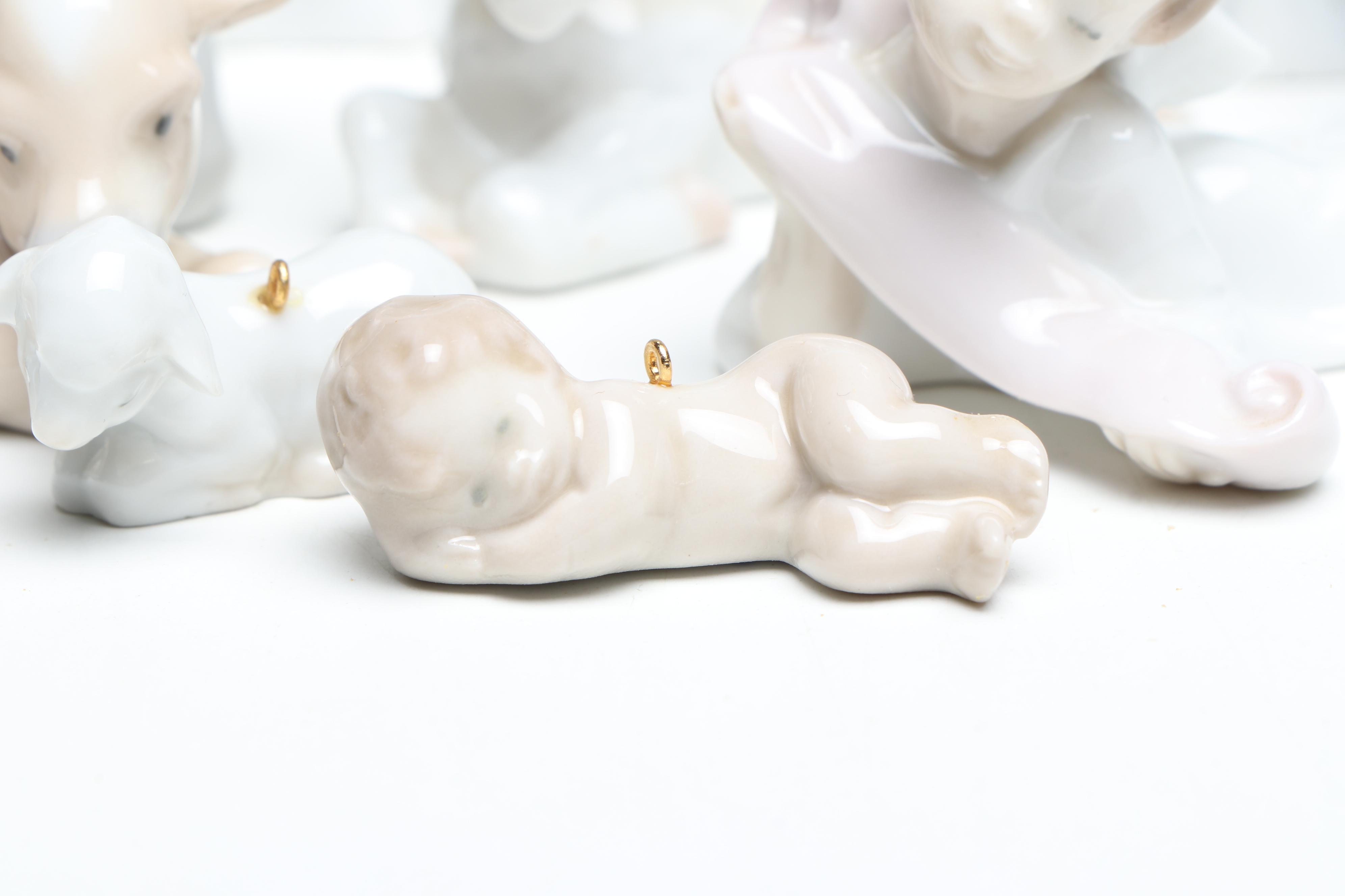 Lladró Porcelain Christmas Tree Ornaments