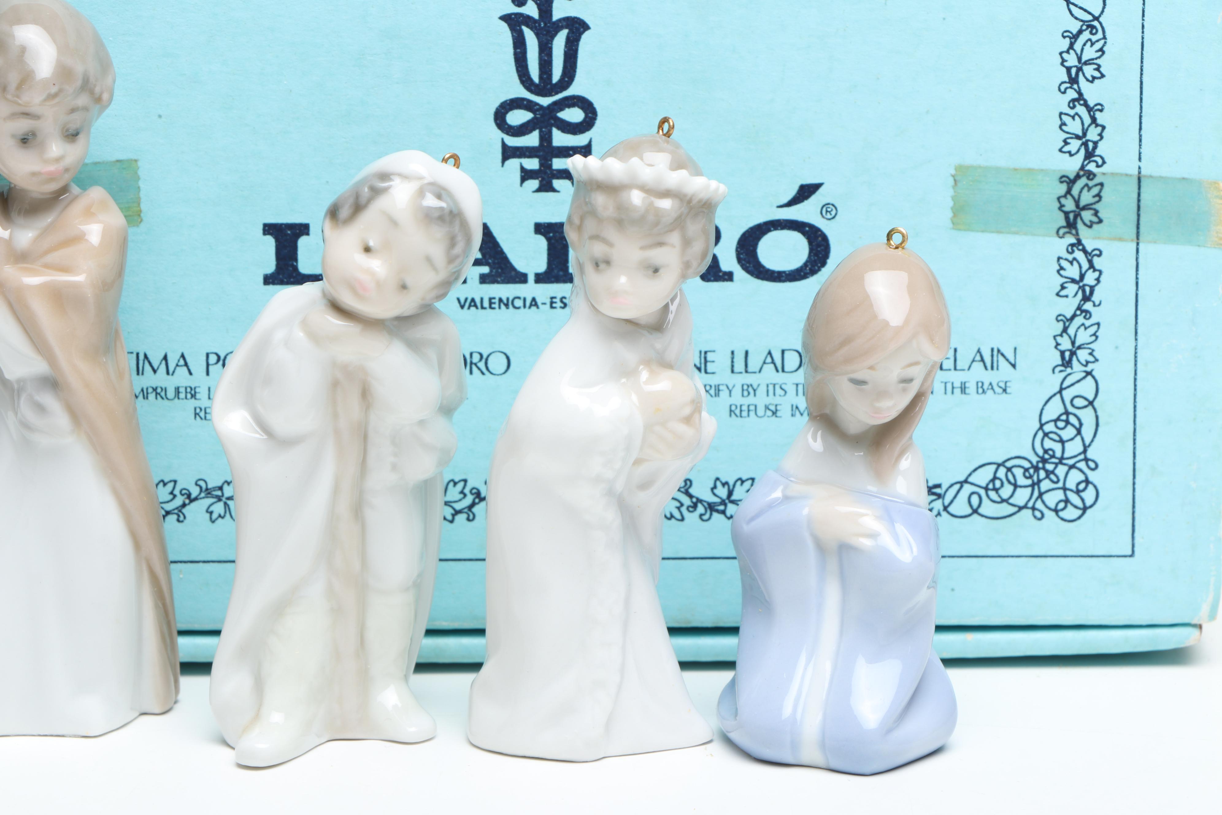 Lladró Porcelain Christmas Tree Ornaments