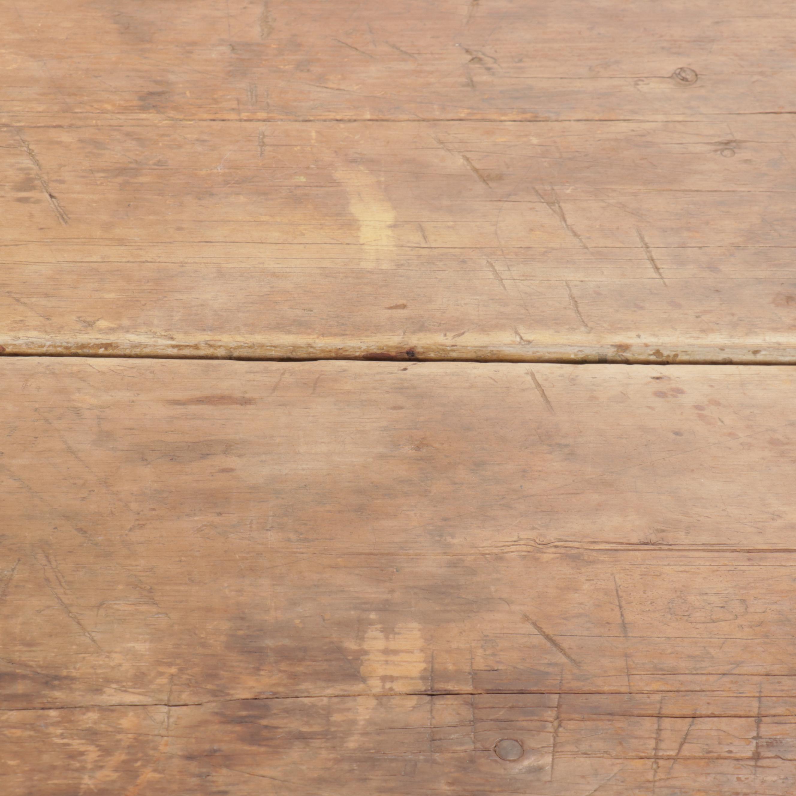 Antique Primitive Style Painted Wooden Table