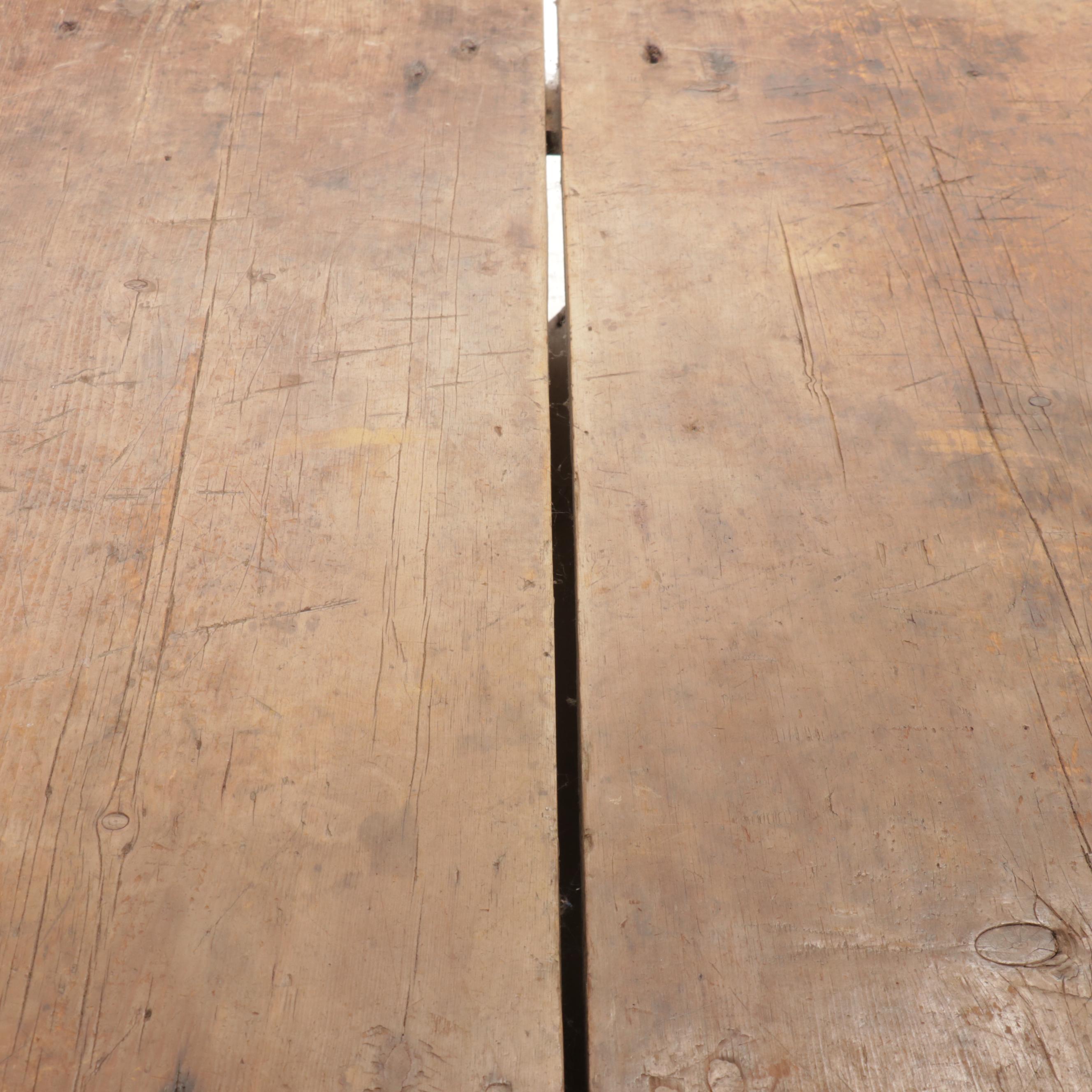 Antique Primitive Style Painted Wooden Table