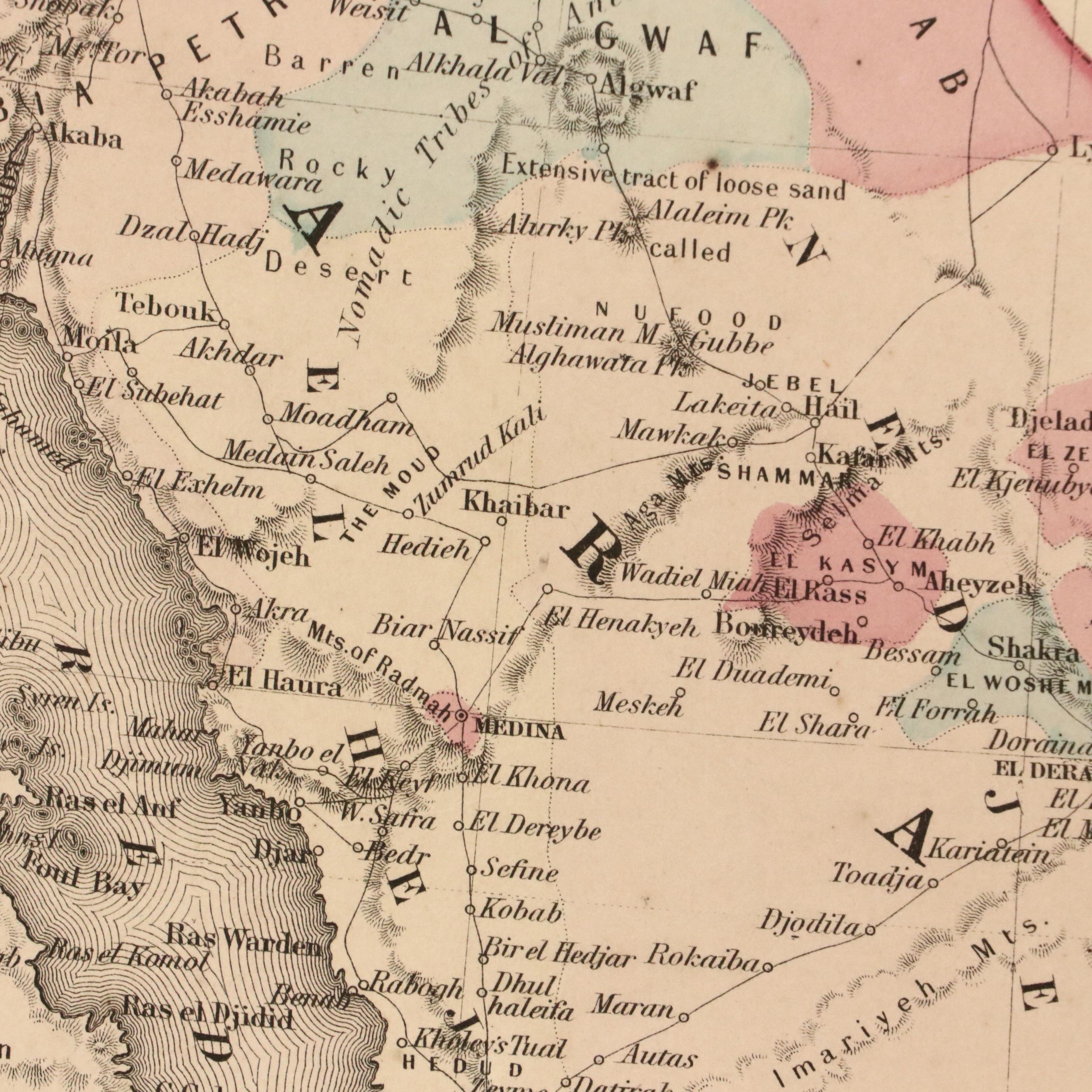 J.H. Colton & Co. Hand-Colored Engraved Map "Persia Arabia & c.," circa 1855