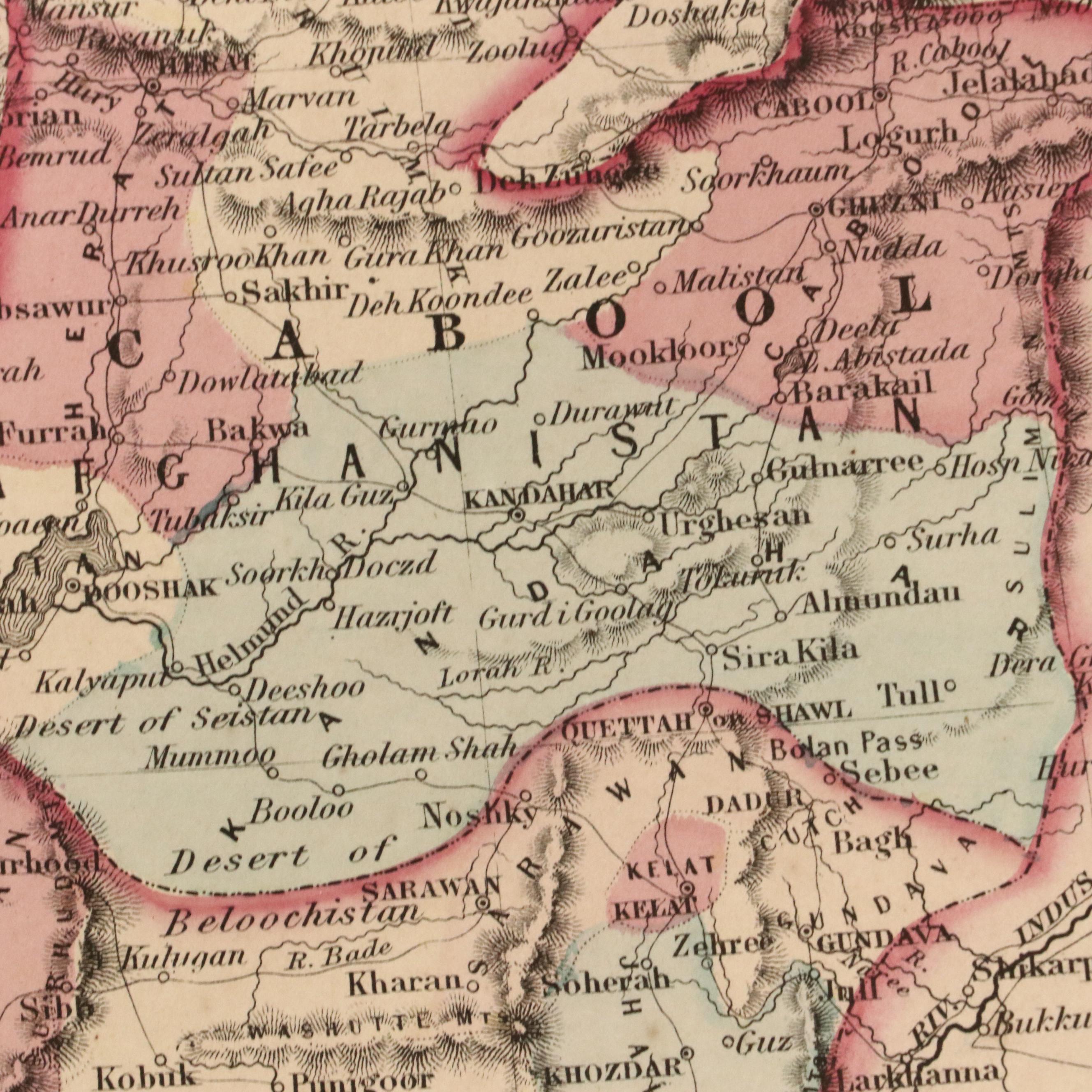 J.H. Colton & Co. Hand-Colored Engraved Map "Persia Arabia & c.," circa 1855