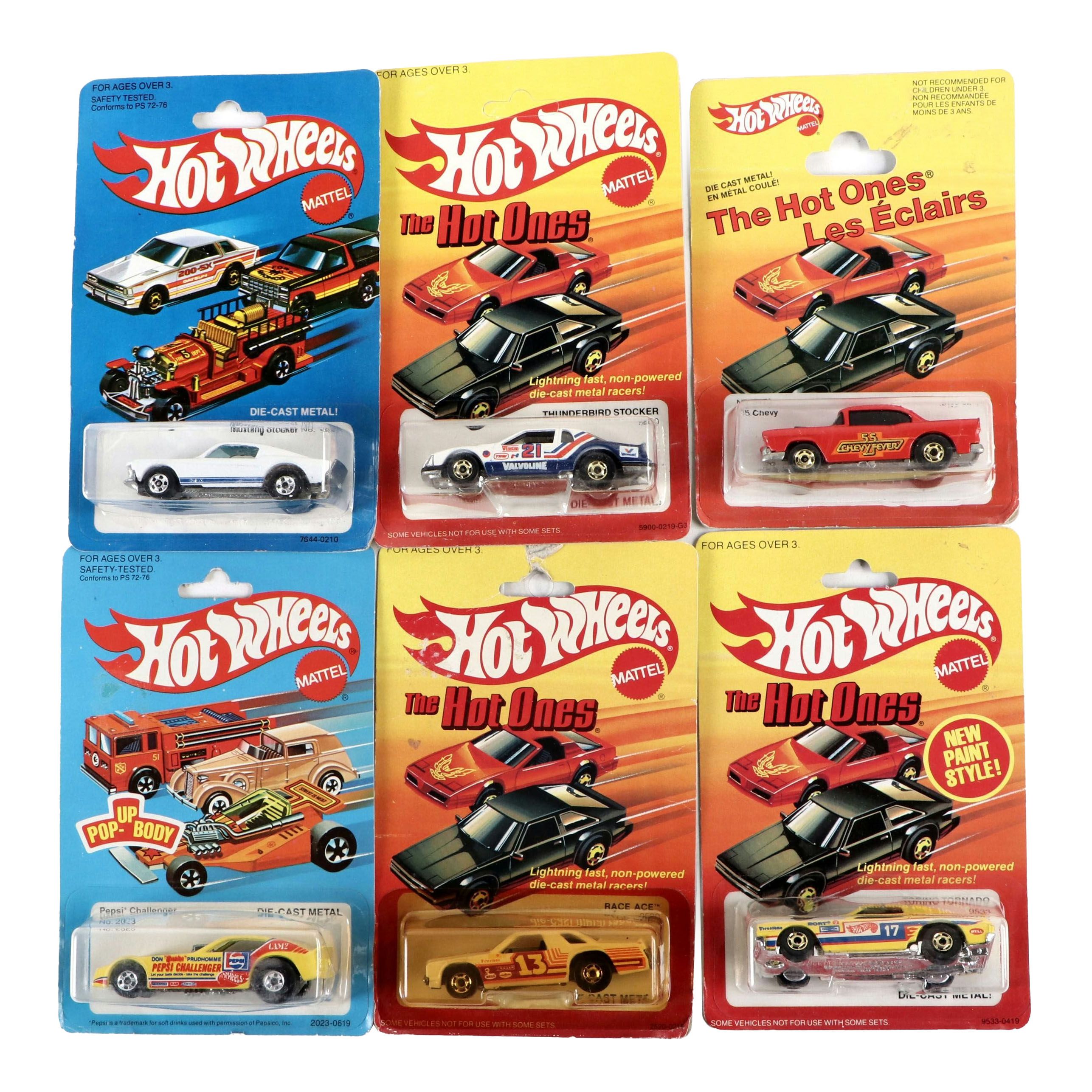 Mattel Hot Wheels "The Hot Ones" and Other Diecast Vehicles, 1980s