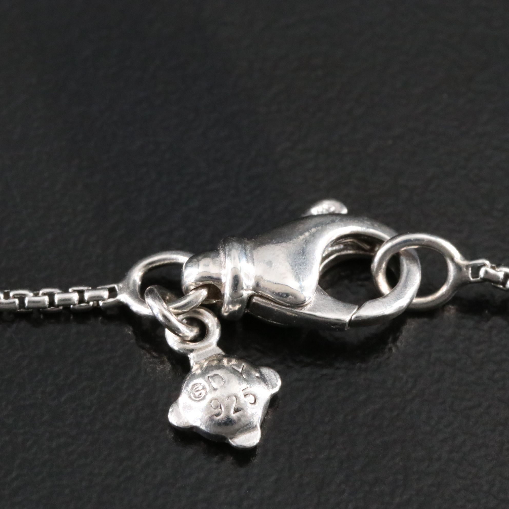 David Yurman Infinity Sterling Diamond Pavé Necklace