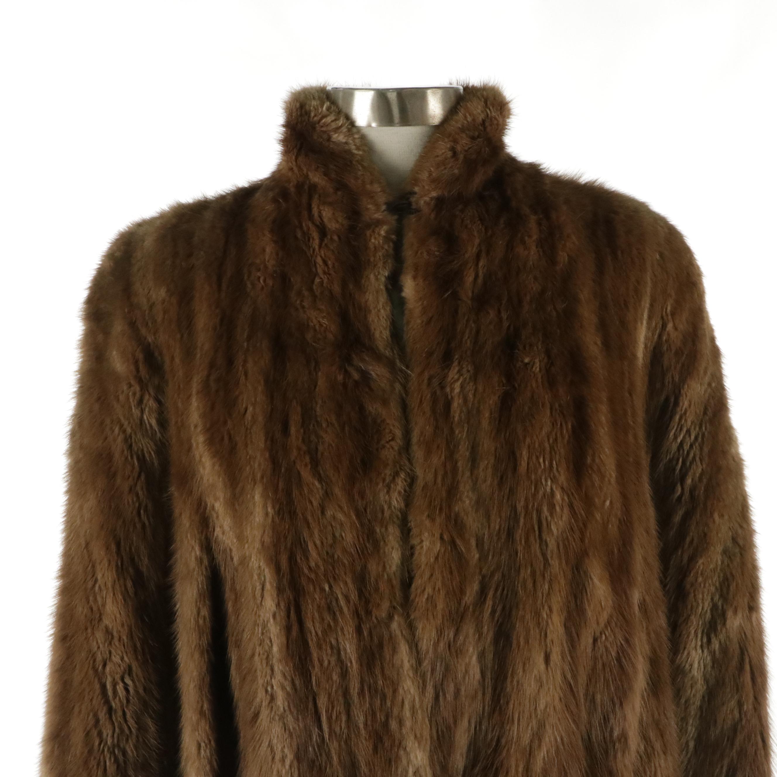 Natural Beaver Fur Capelet, Mid-20th Century