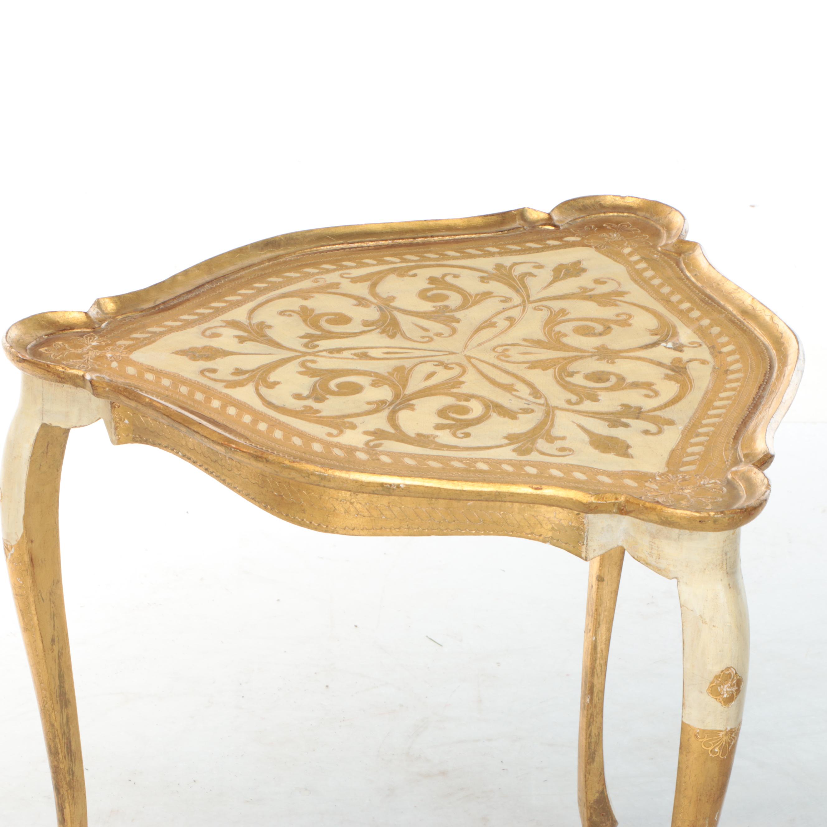 Italian Decorative Crafts Inc. Giltwood Nesting Tables