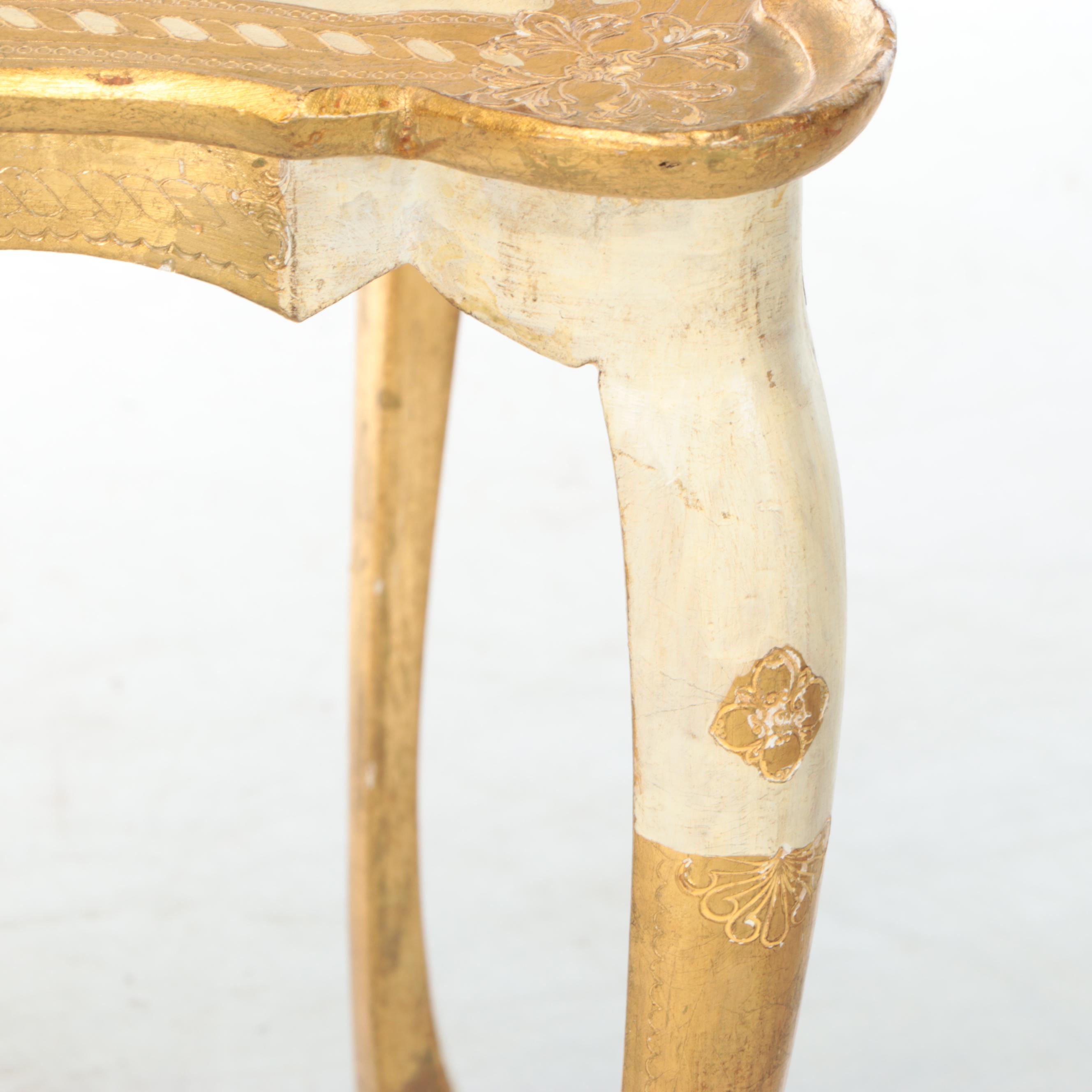 Italian Decorative Crafts Inc. Giltwood Nesting Tables