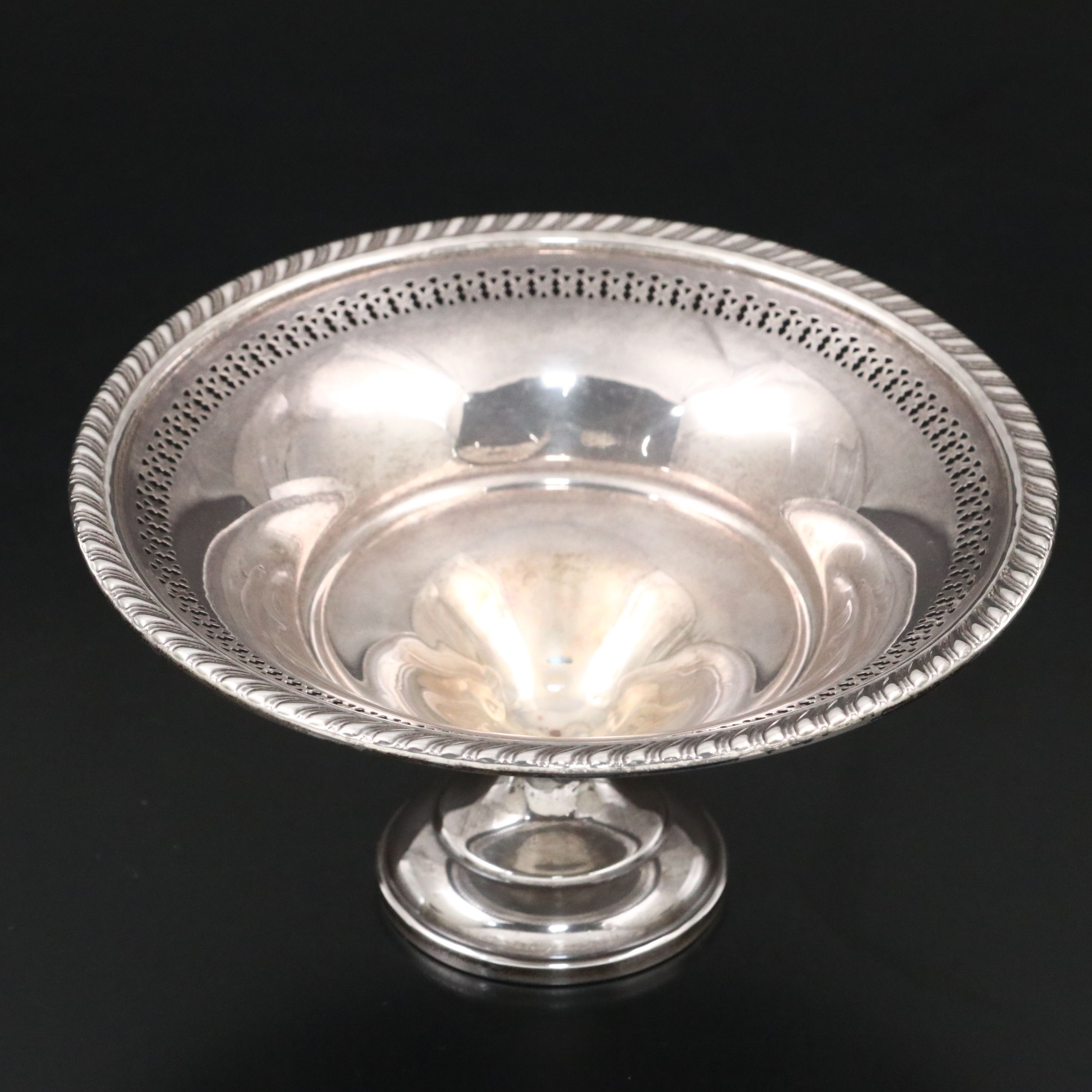 Hamilton with Other Weighted Sterling Footed Compotes, Early to Mid-20th Century