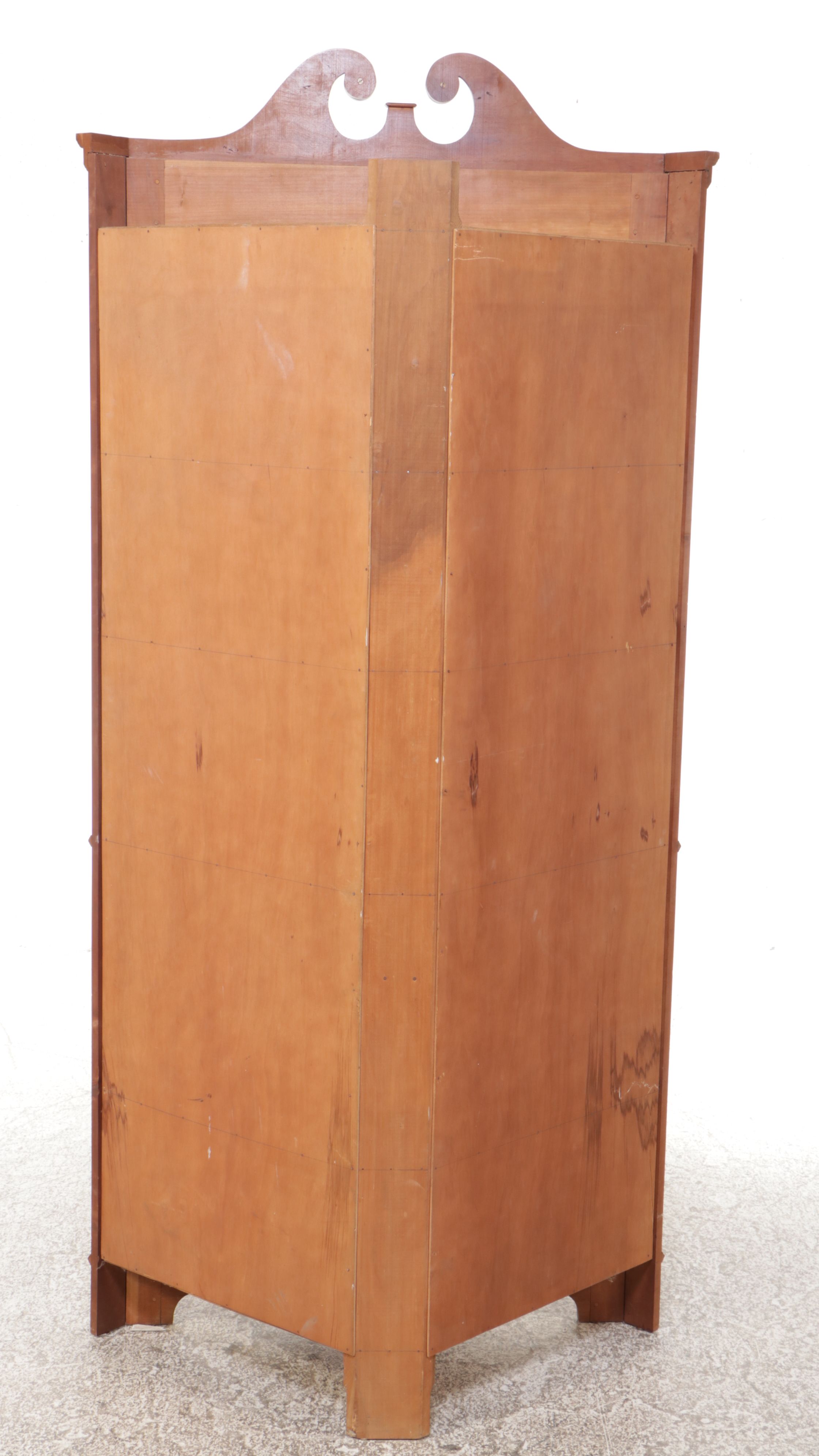 Traditional Style Cherry Corner China Cabinet