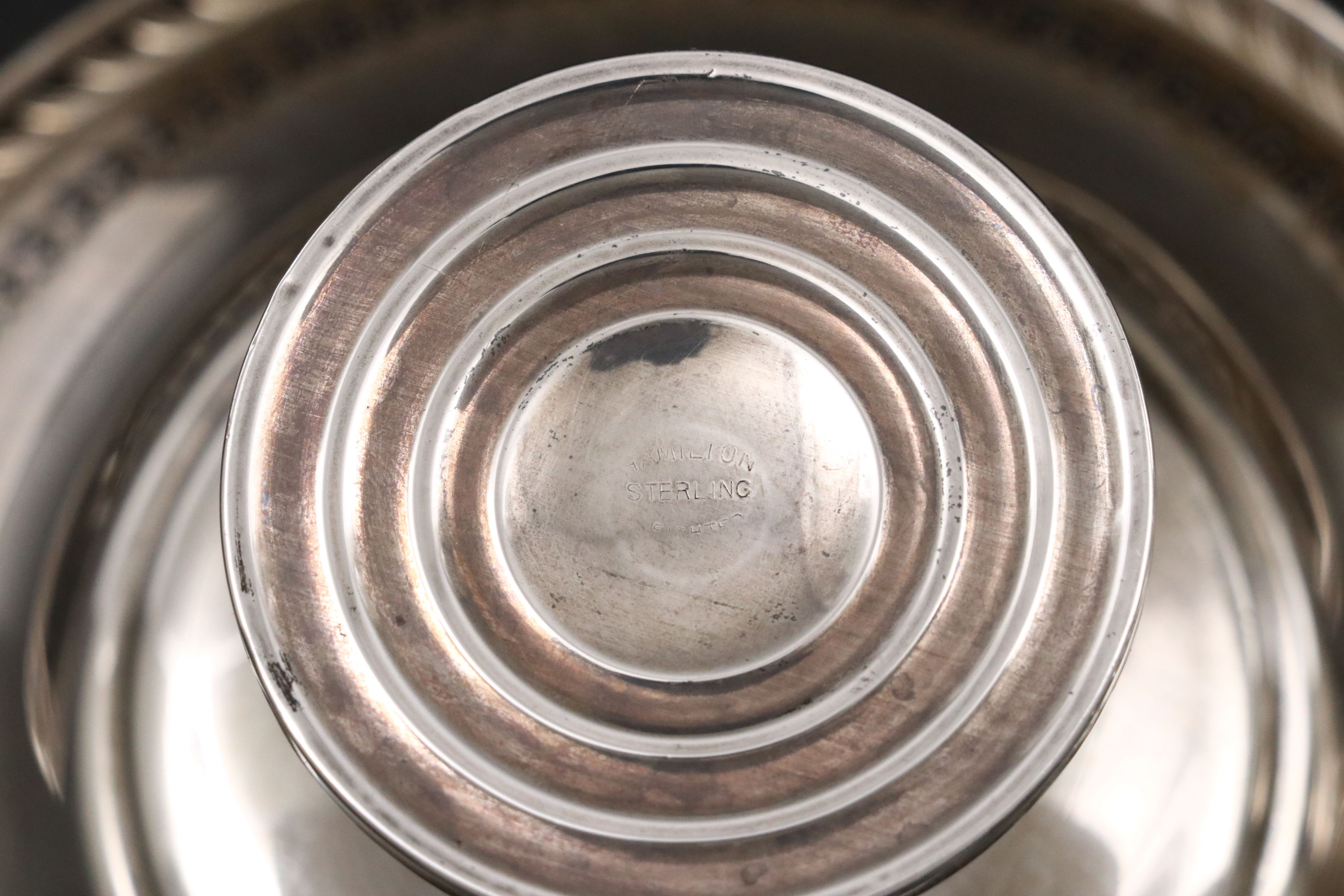 Hamilton with Other Weighted Sterling Footed Compotes, Early to Mid-20th Century