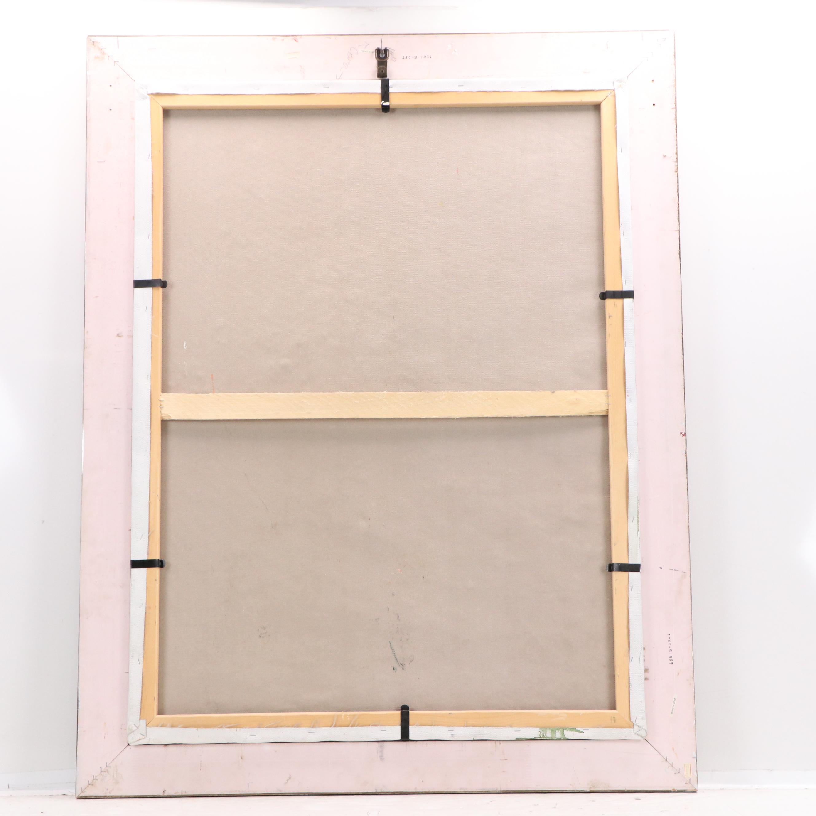 Taylor Impressionist Style Oil Painting of Mediterranean Courtyard