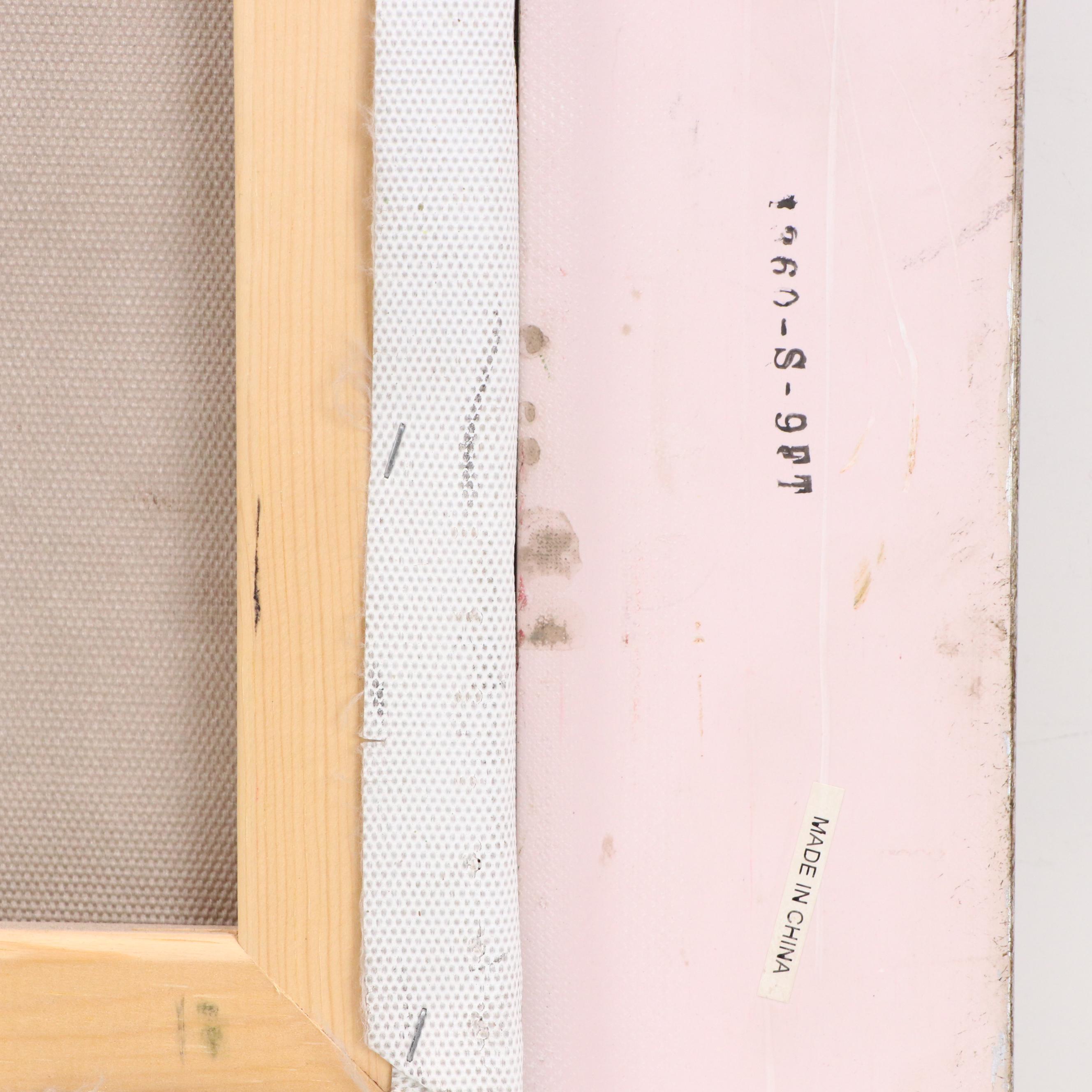 Taylor Impressionist Style Oil Painting of Mediterranean Courtyard