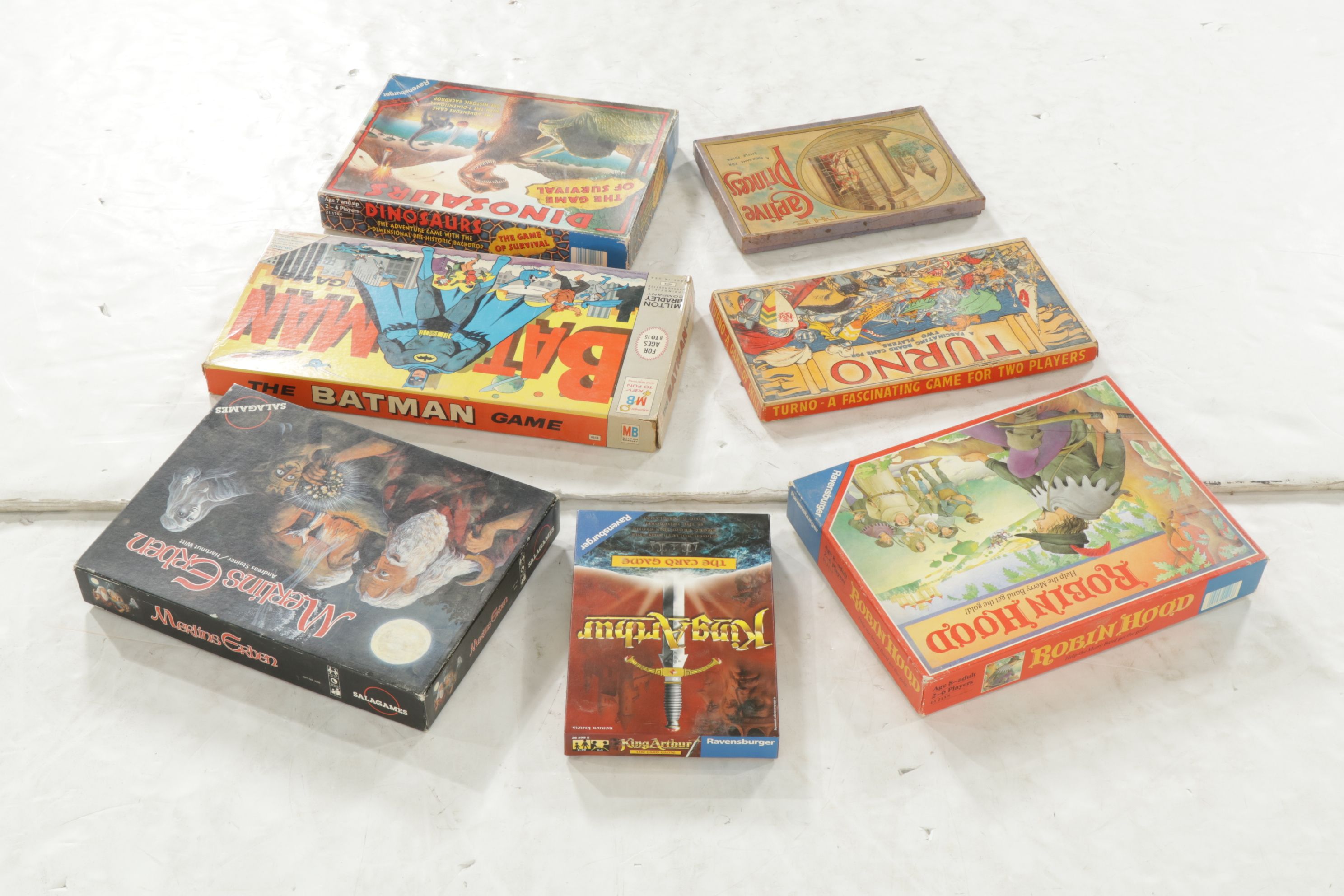 "Robin Hood", "King Arthur", "The Batman" & Other Adventure Board Games, 20th C.