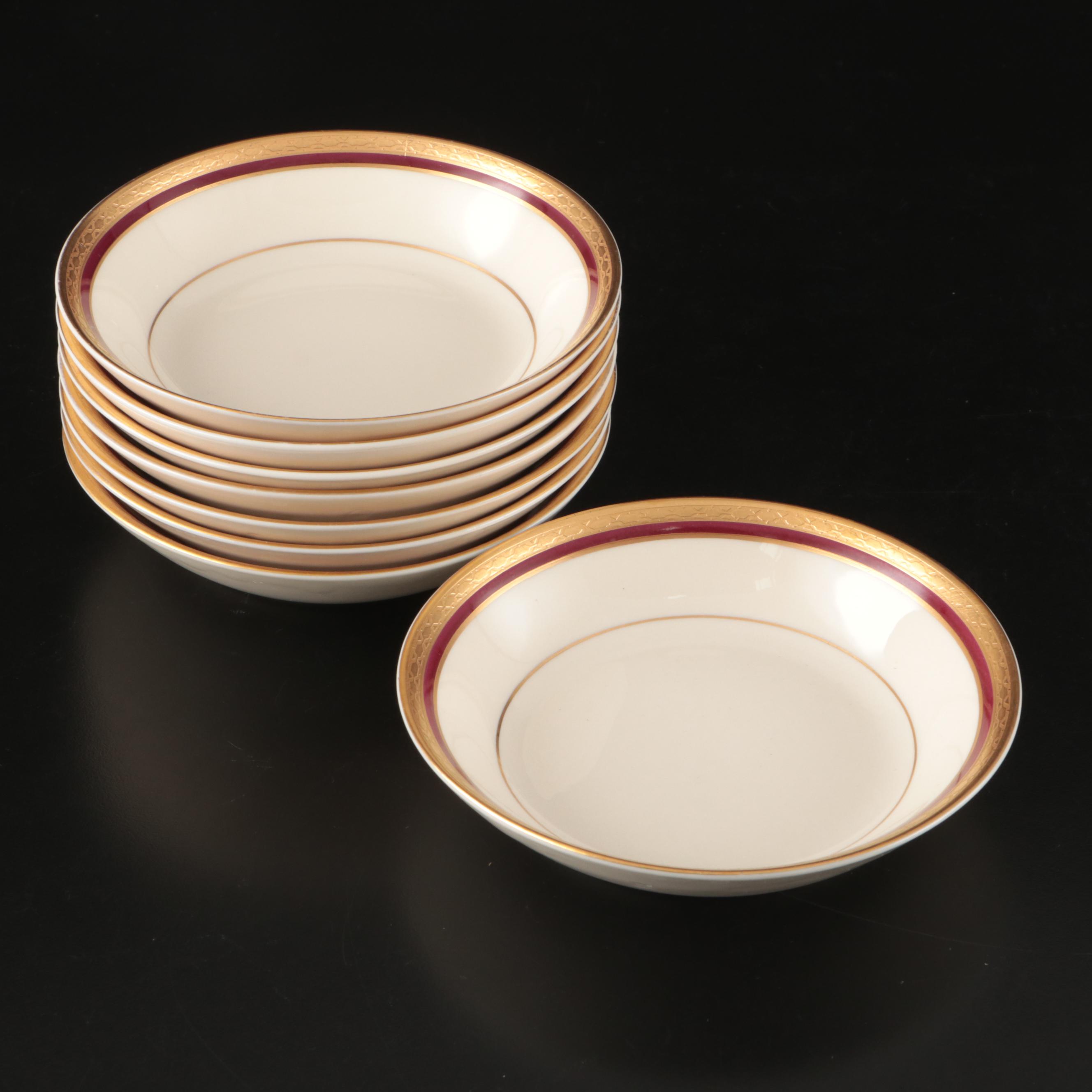 Syracuse China "Wayne" Serving Pieces with Cups and Saucers, 1949-1970