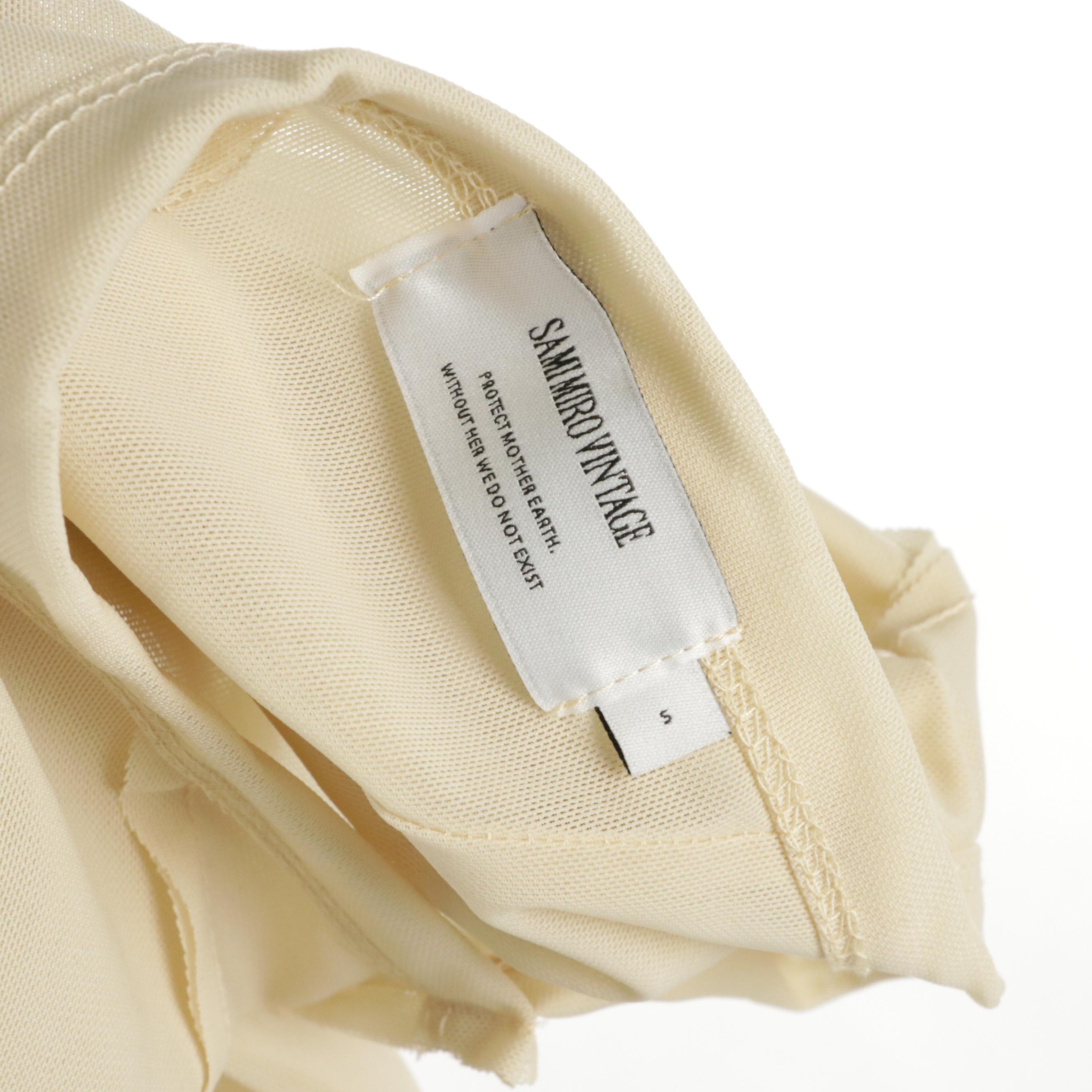 Sami Miro Vintage Raw Pieced Nylon Stretch Mesh Mini Dress