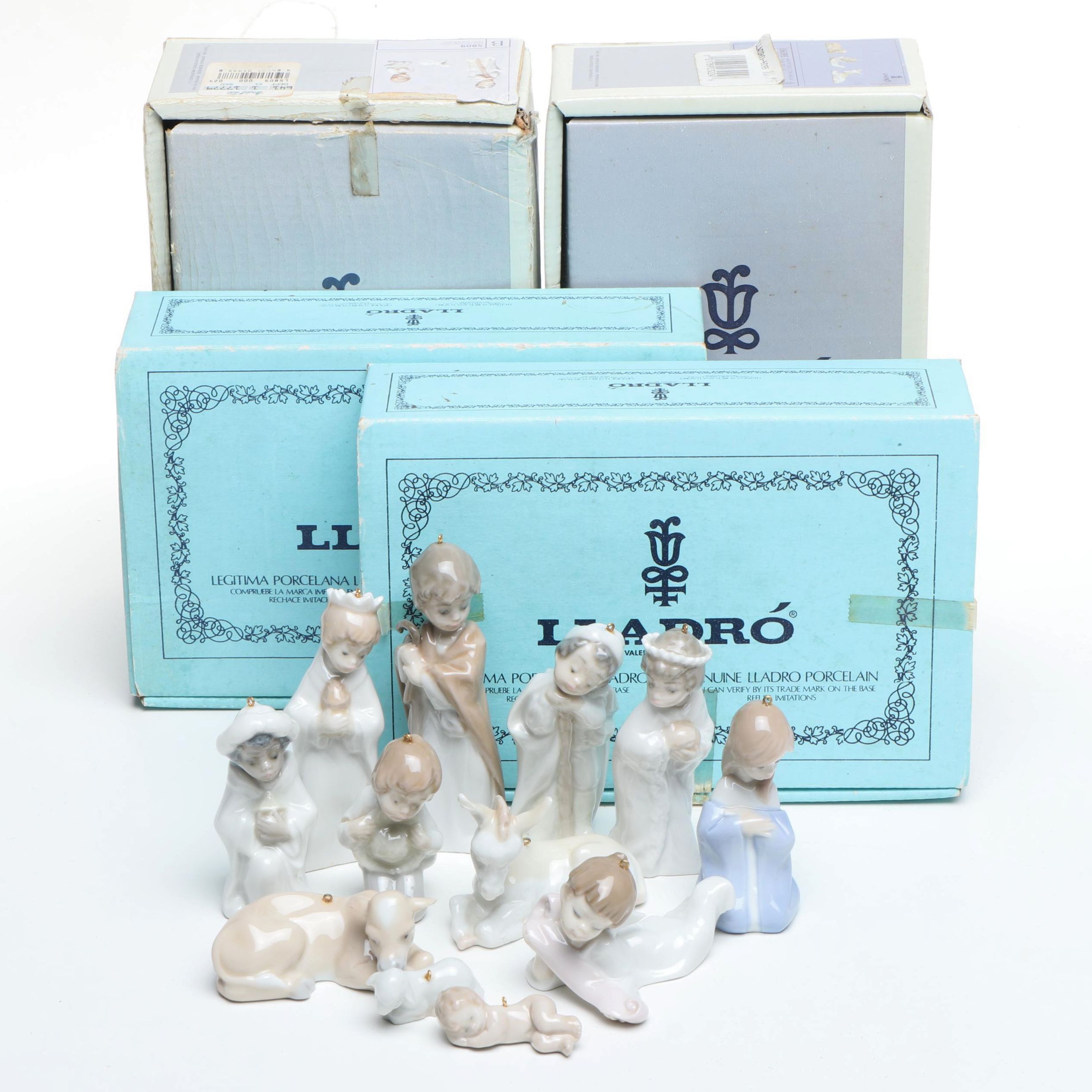 Lladró Porcelain Christmas Tree Ornaments