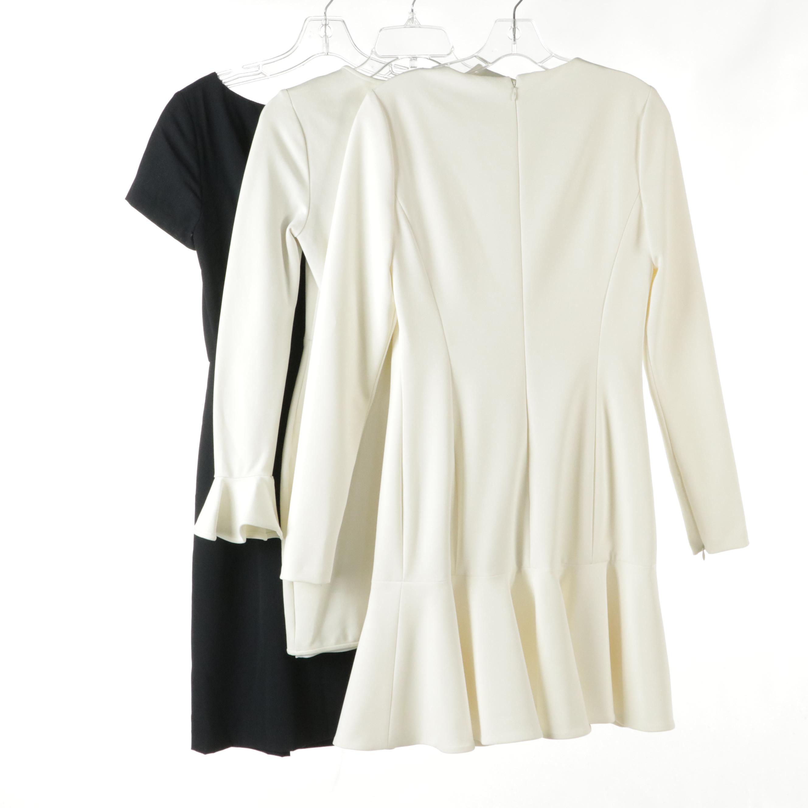 Theory Navy Blue Wool Cocktail, Polo Ralph Lauren Drop Flare Waist & Other Dress