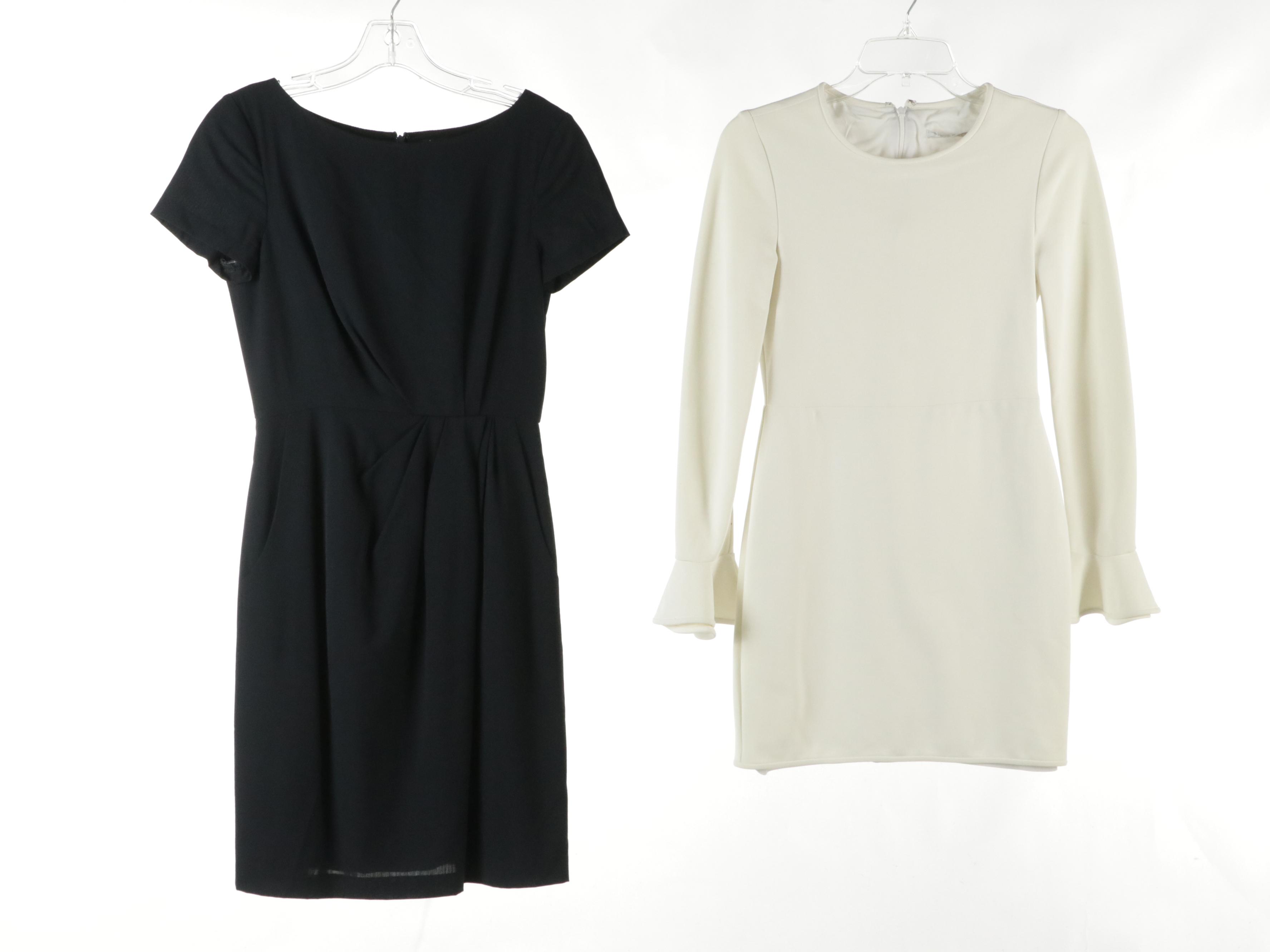 Theory Navy Blue Wool Cocktail, Polo Ralph Lauren Drop Flare Waist & Other Dress