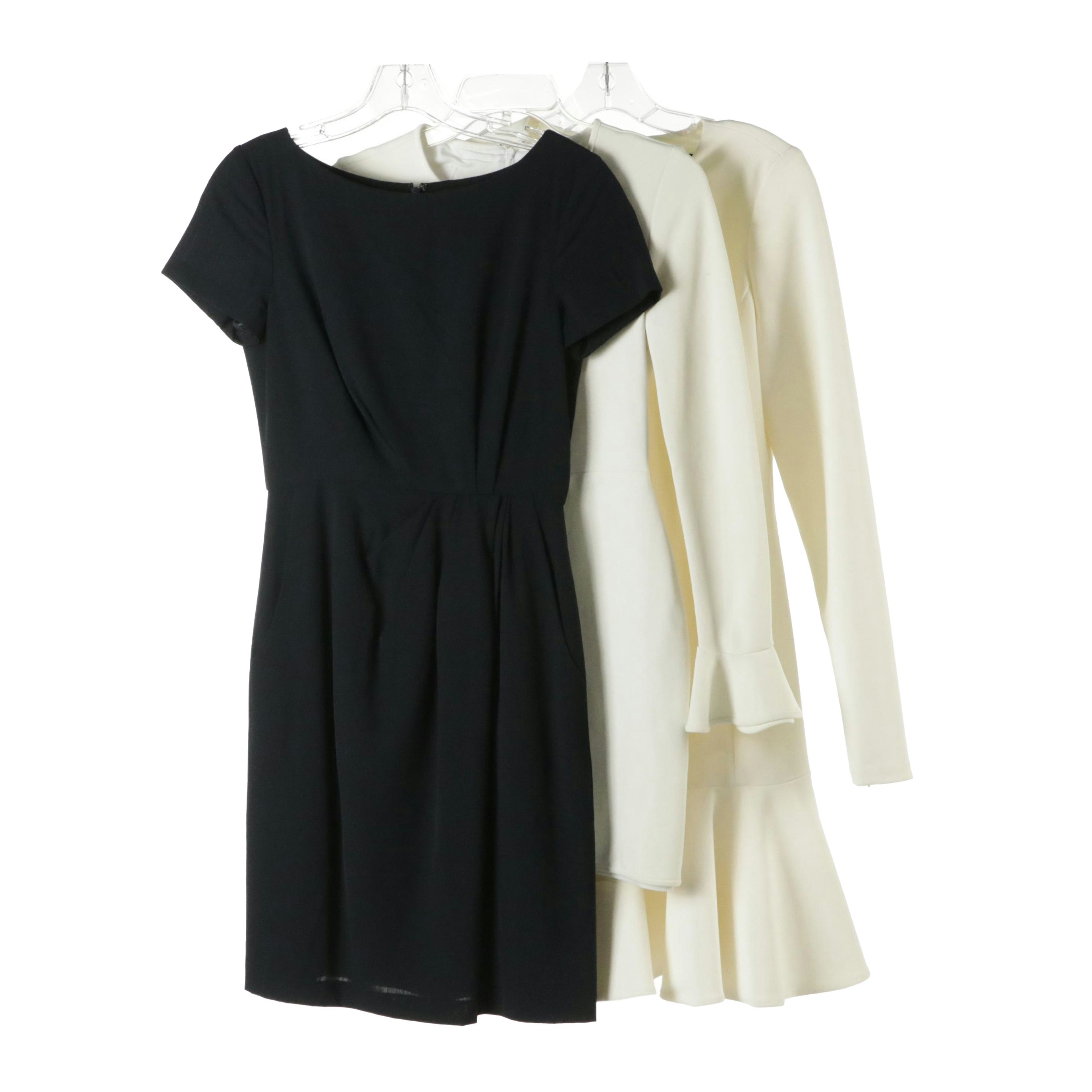 Theory Navy Blue Wool Cocktail, Polo Ralph Lauren Drop Flare Waist & Other Dress