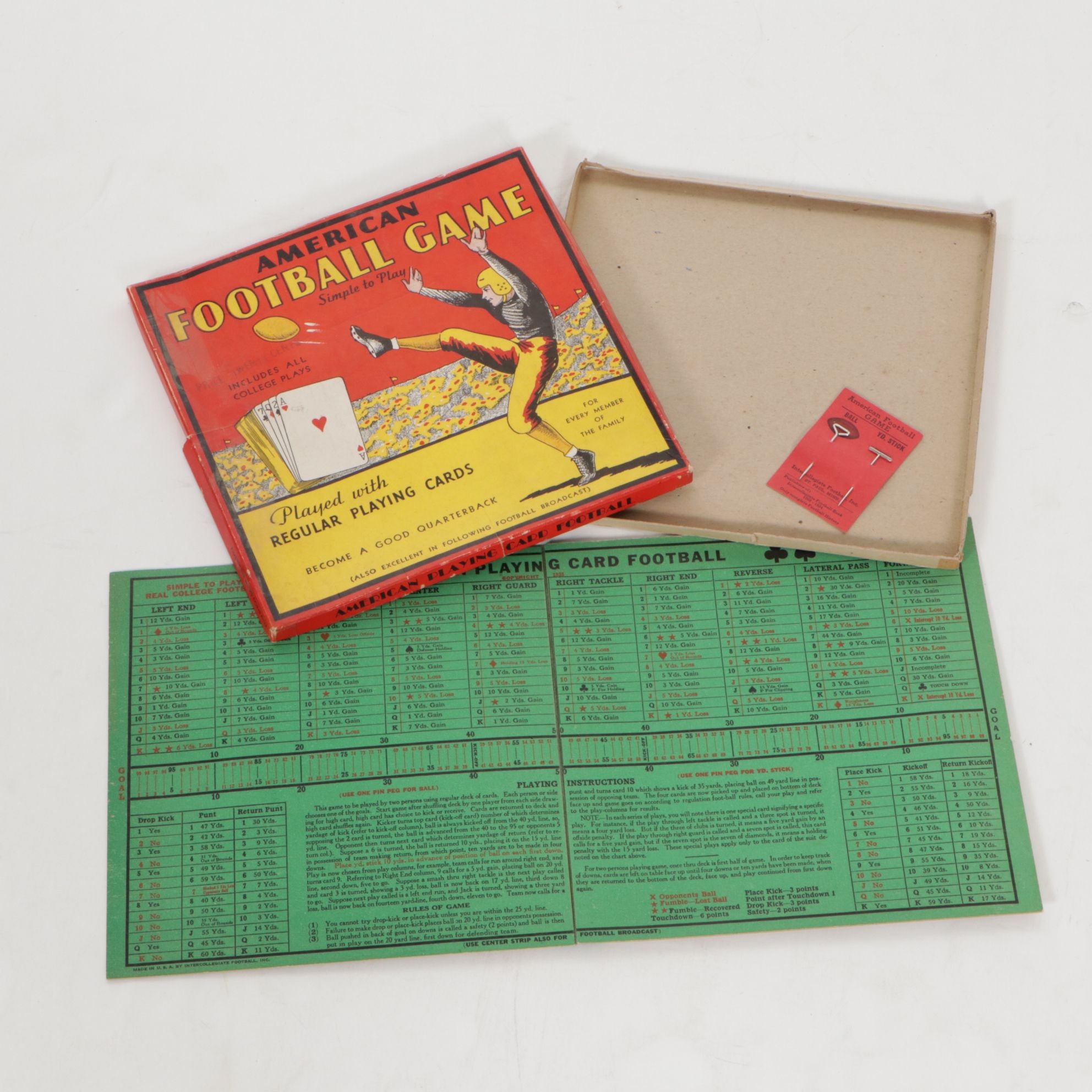 "Samsonite Football Game" and Other Football Board Games, Mid-Late 20th Cen.