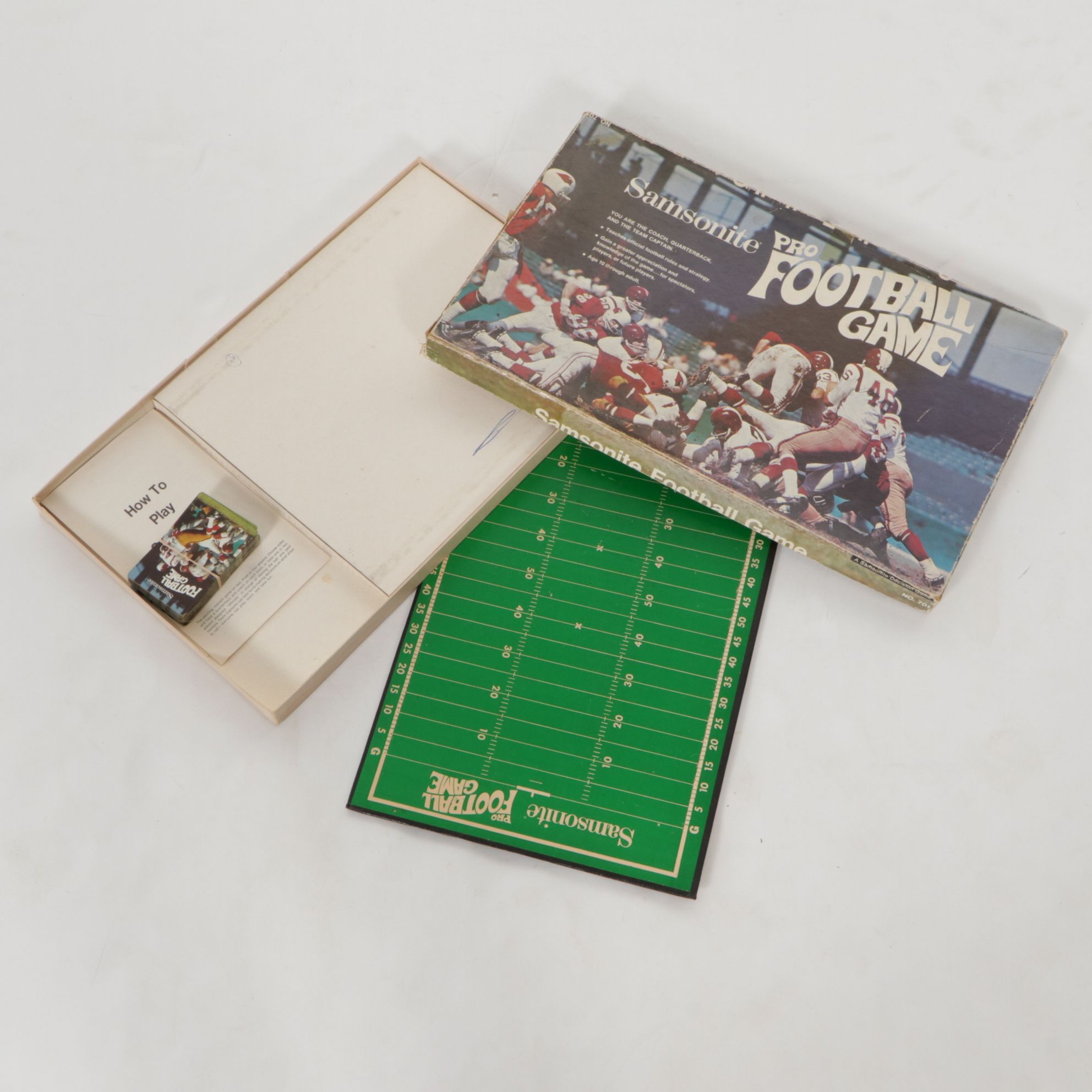 "Samsonite Football Game" and Other Football Board Games, Mid-Late 20th Cen.