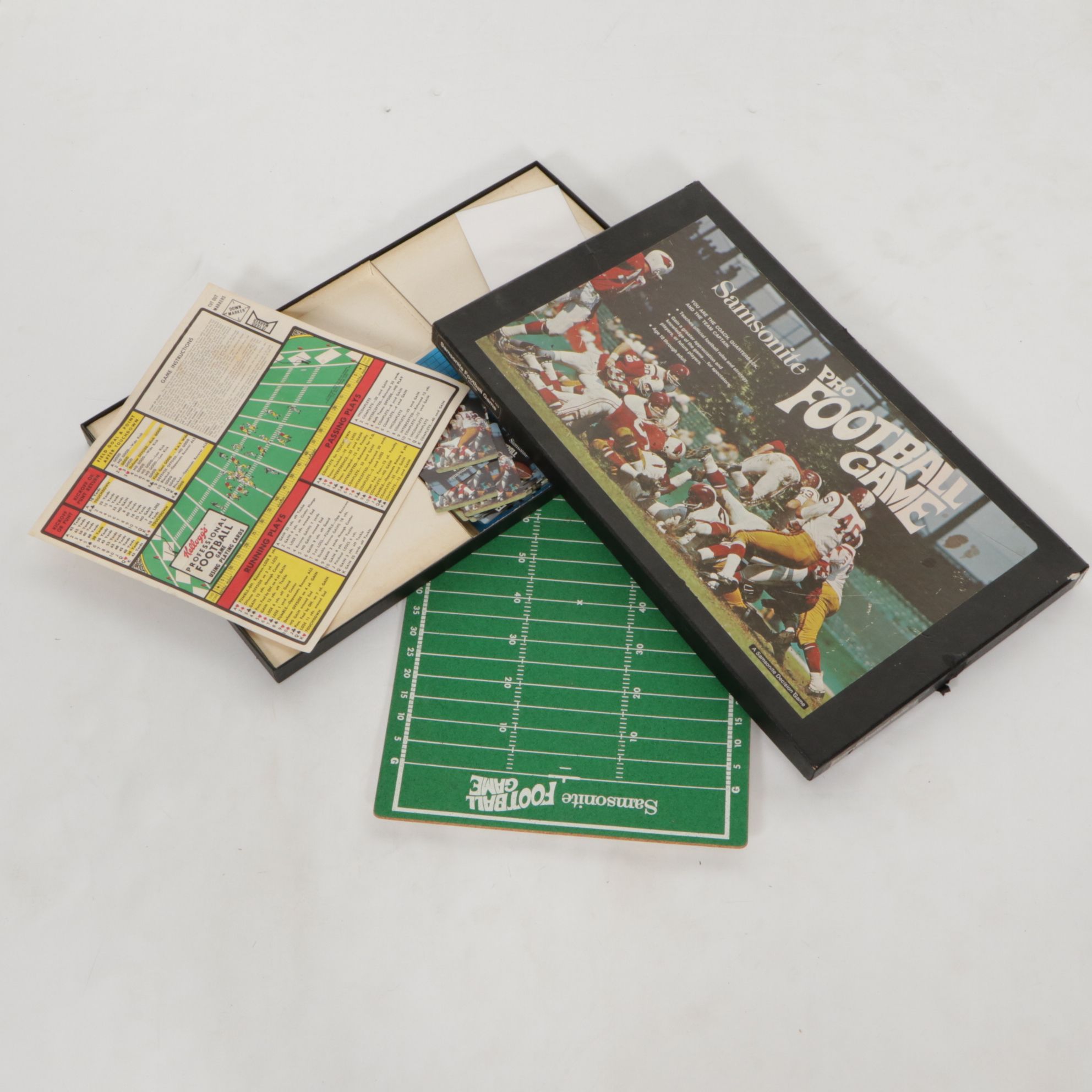 "Samsonite Football Game" and Other Football Board Games, Mid-Late 20th Cen.