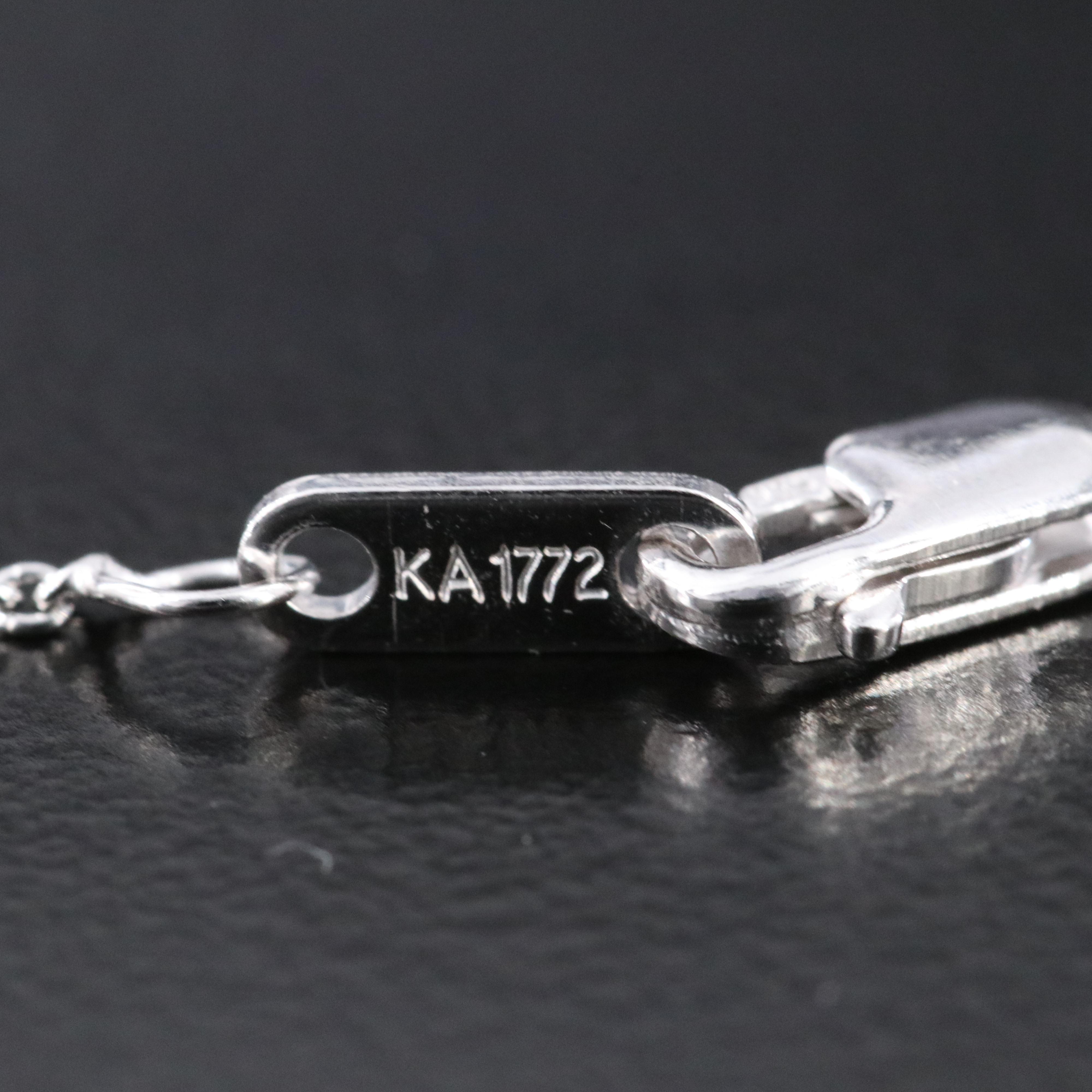 Sterling Emerald and White Sapphire Pendant Necklace