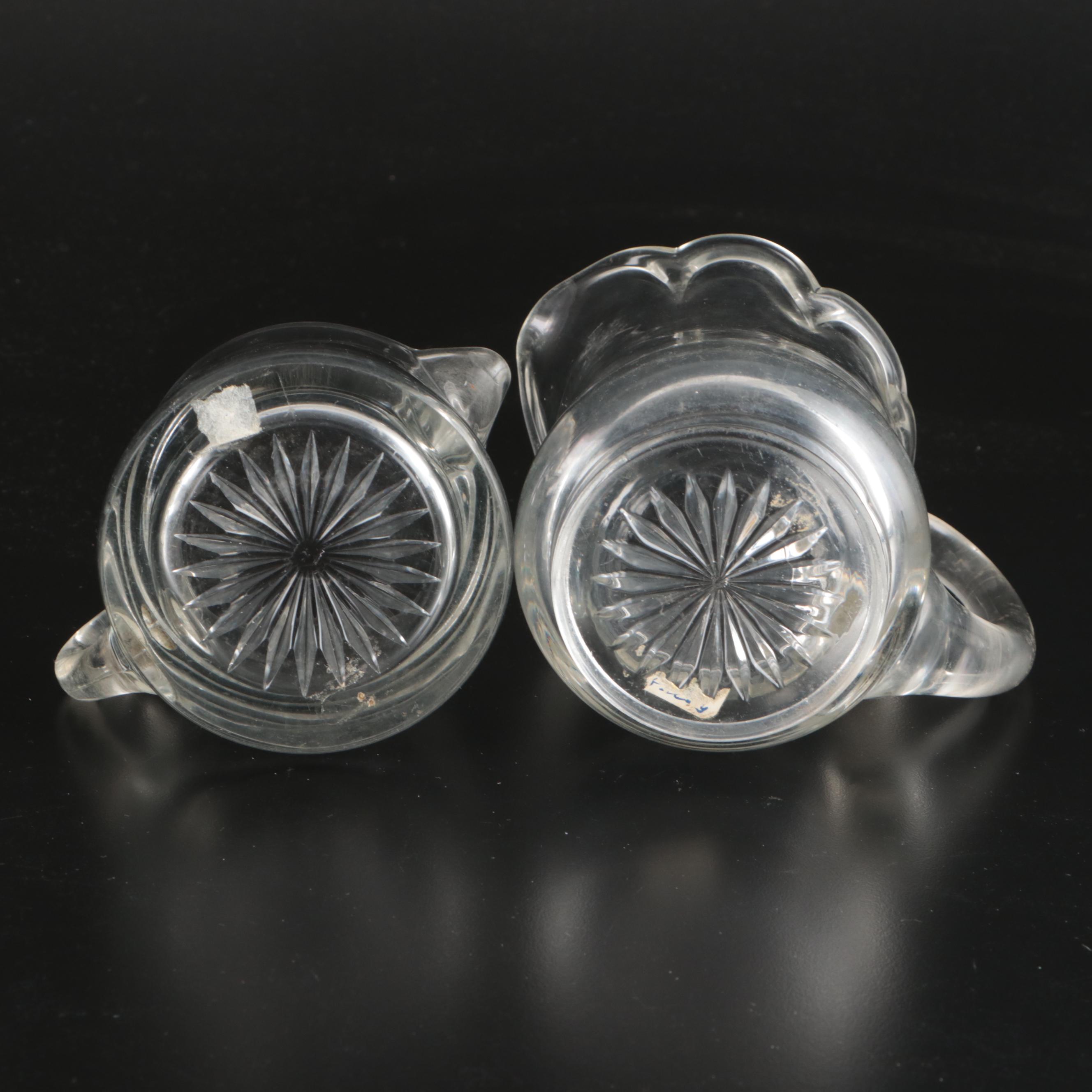 Heisey Creamers and Cruets with Other Glass Tableware, 20th Century