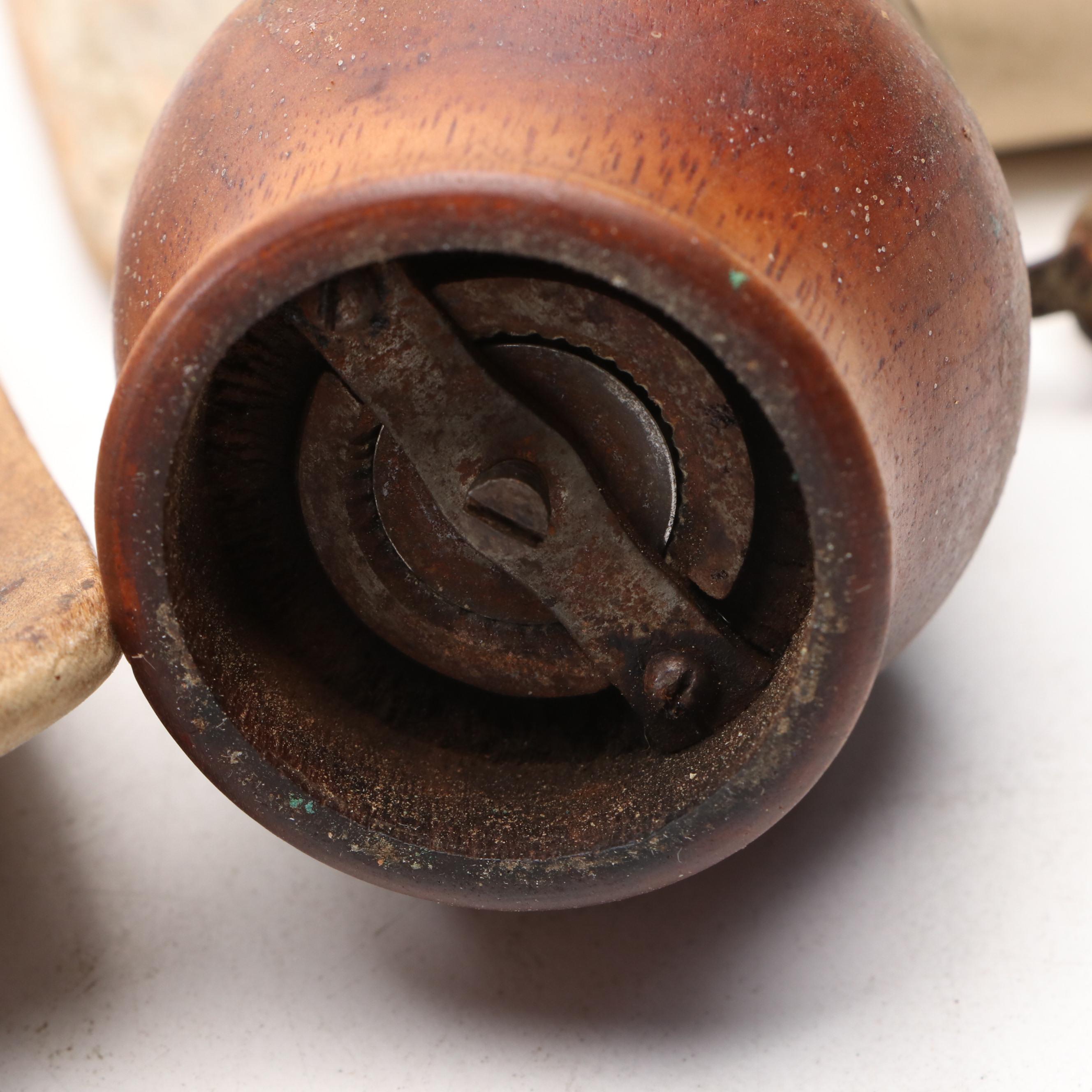 Wood Fire Beater, Spice Grinder and Other Rustic Kitchen Utensils