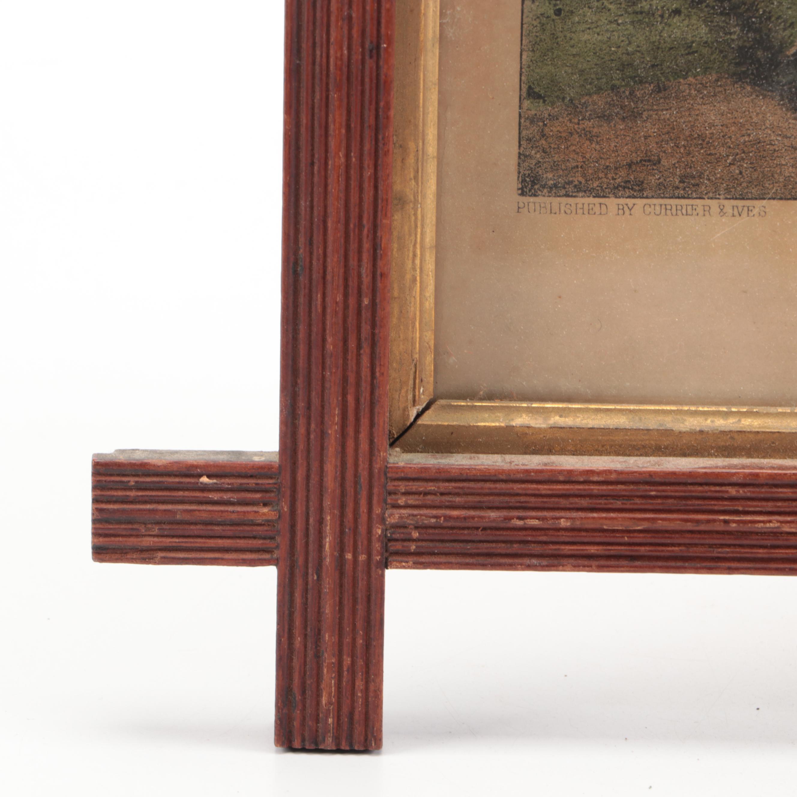 Currier & Ives Lithograph "The Little Beauty," 1872