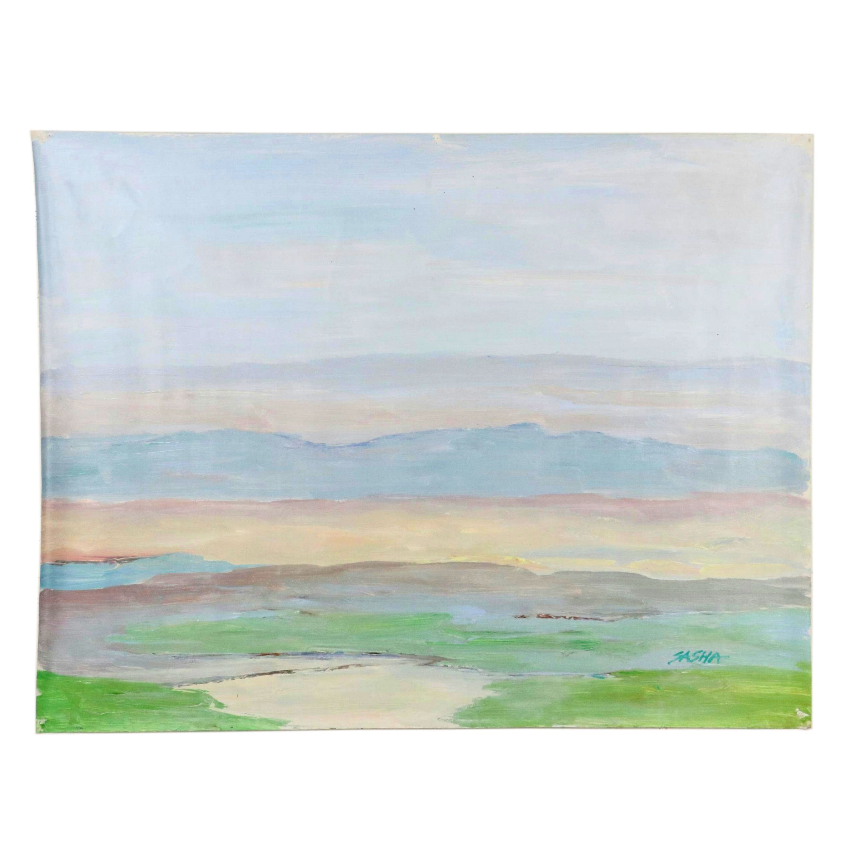 Sasha Landscape Oil Painting, 21st Century