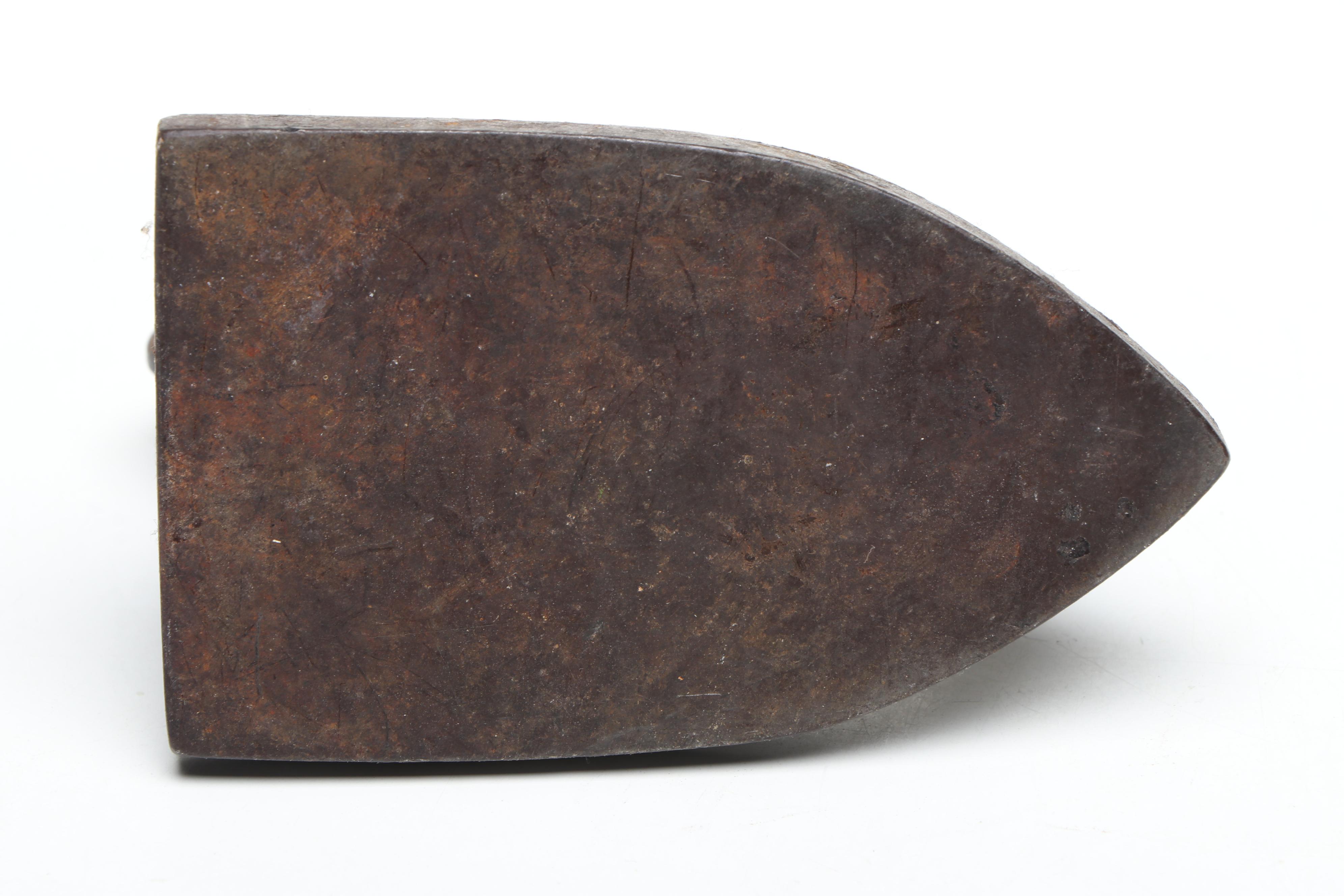 Vintage Sad Irons with Geneva Hand Fluter and Trivets