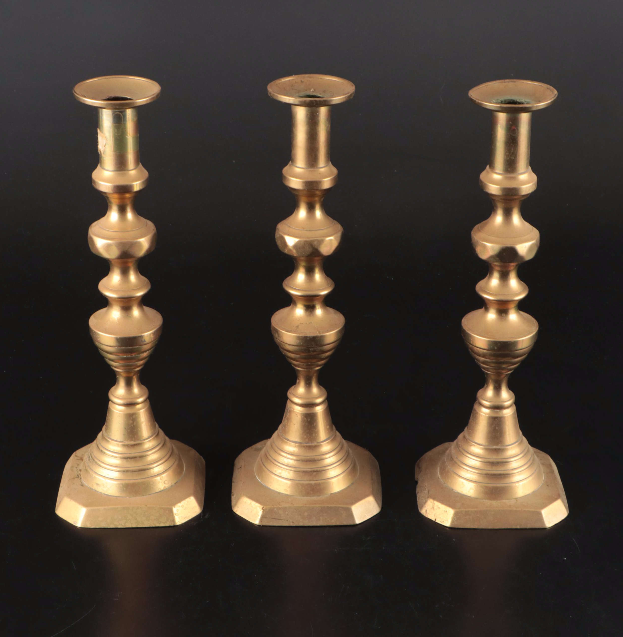 Brass Candle Holders and Chambersticks