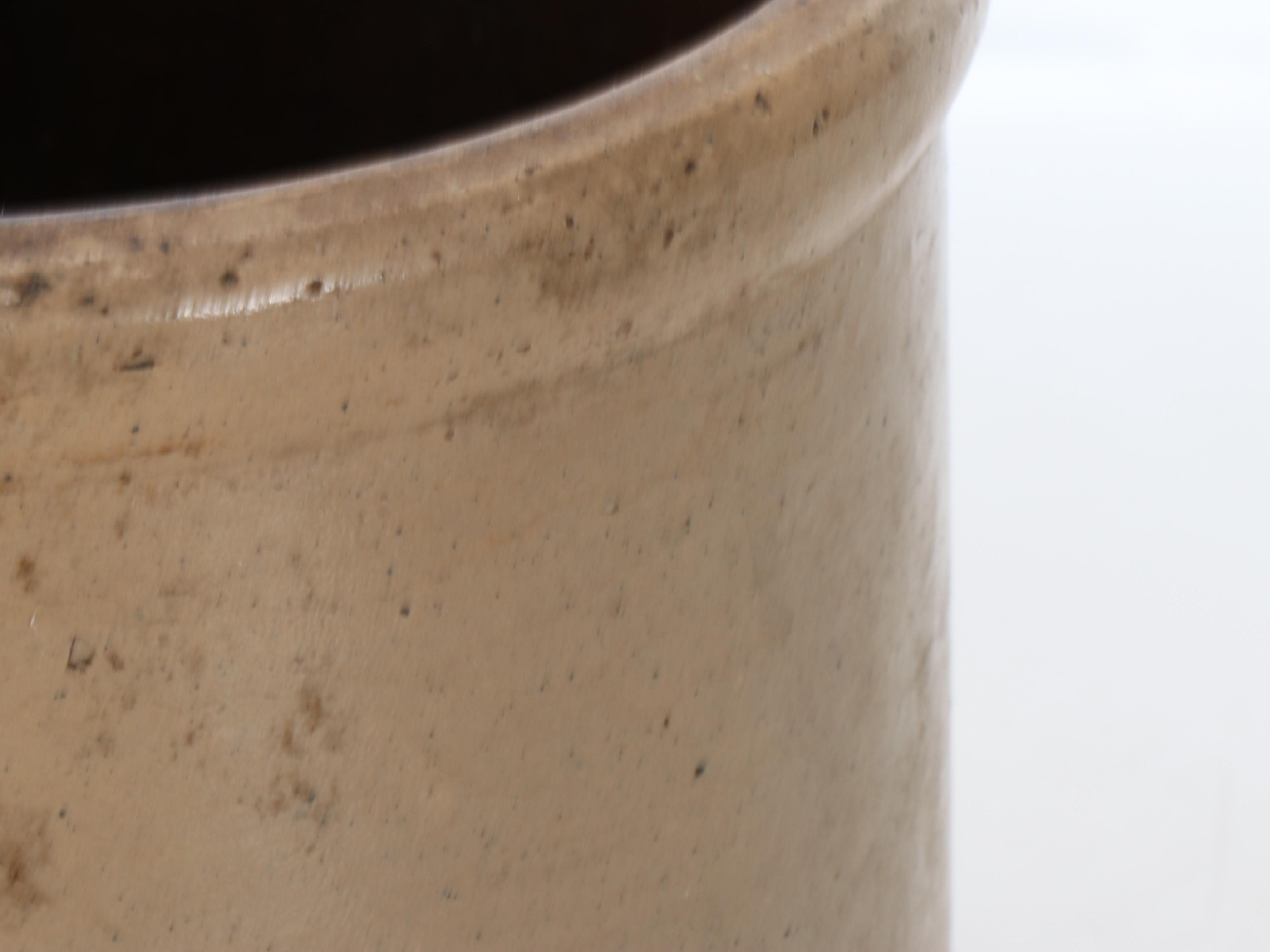 American Two-Gallon Stoneware Jug with Wax Sealer Jar Lamp and Other Crock