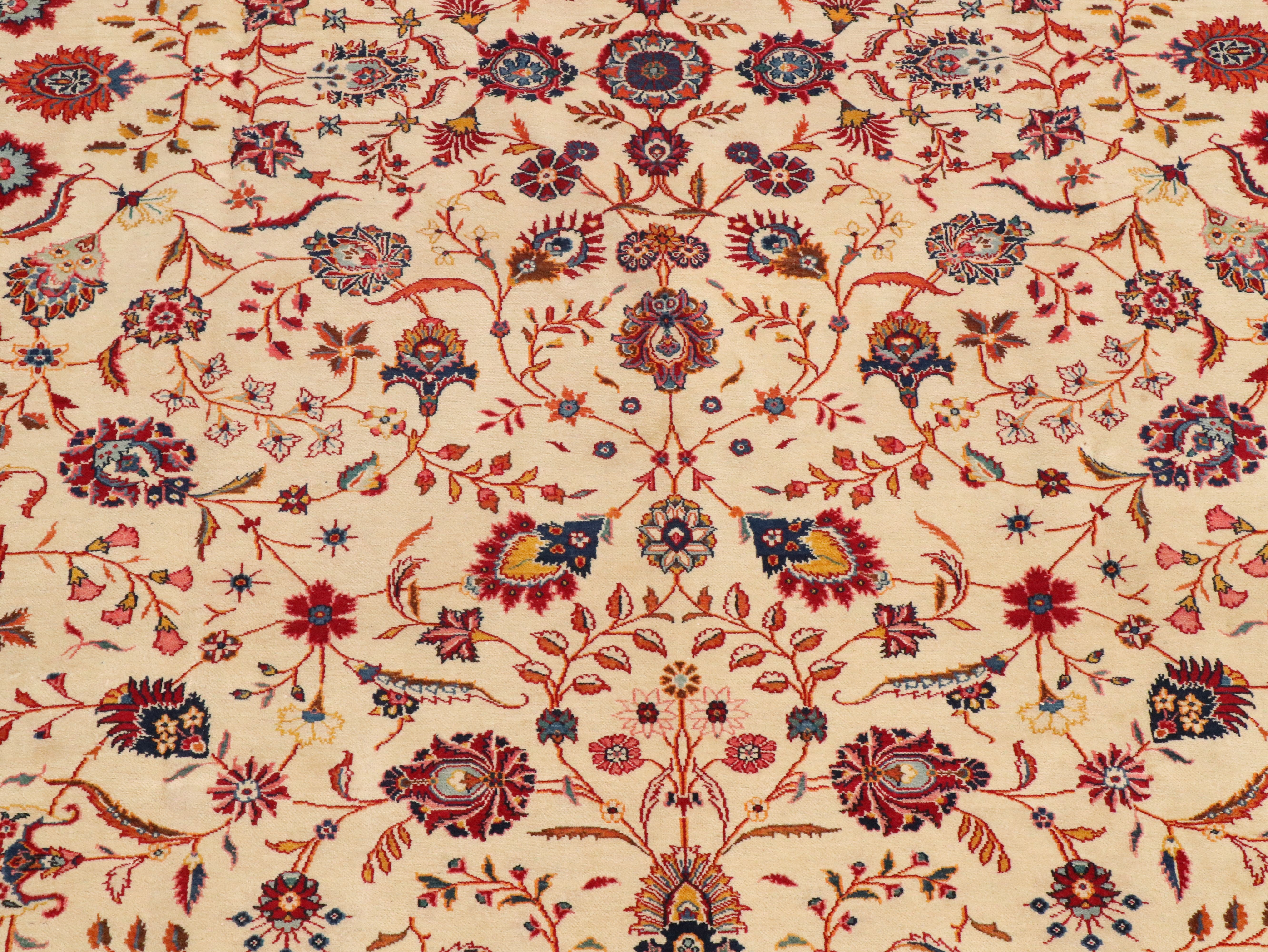 10'3 x 16'1 Hand-Knotted Indian Agra Room-Sized Rug